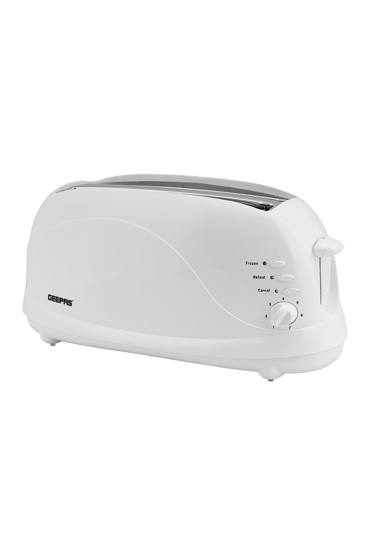 Geepas-4 Slices Bread Toaster 1100W Crumb Tray| 7 Settings with Cancel, Defrost & Reheat Function|GBT9895 2