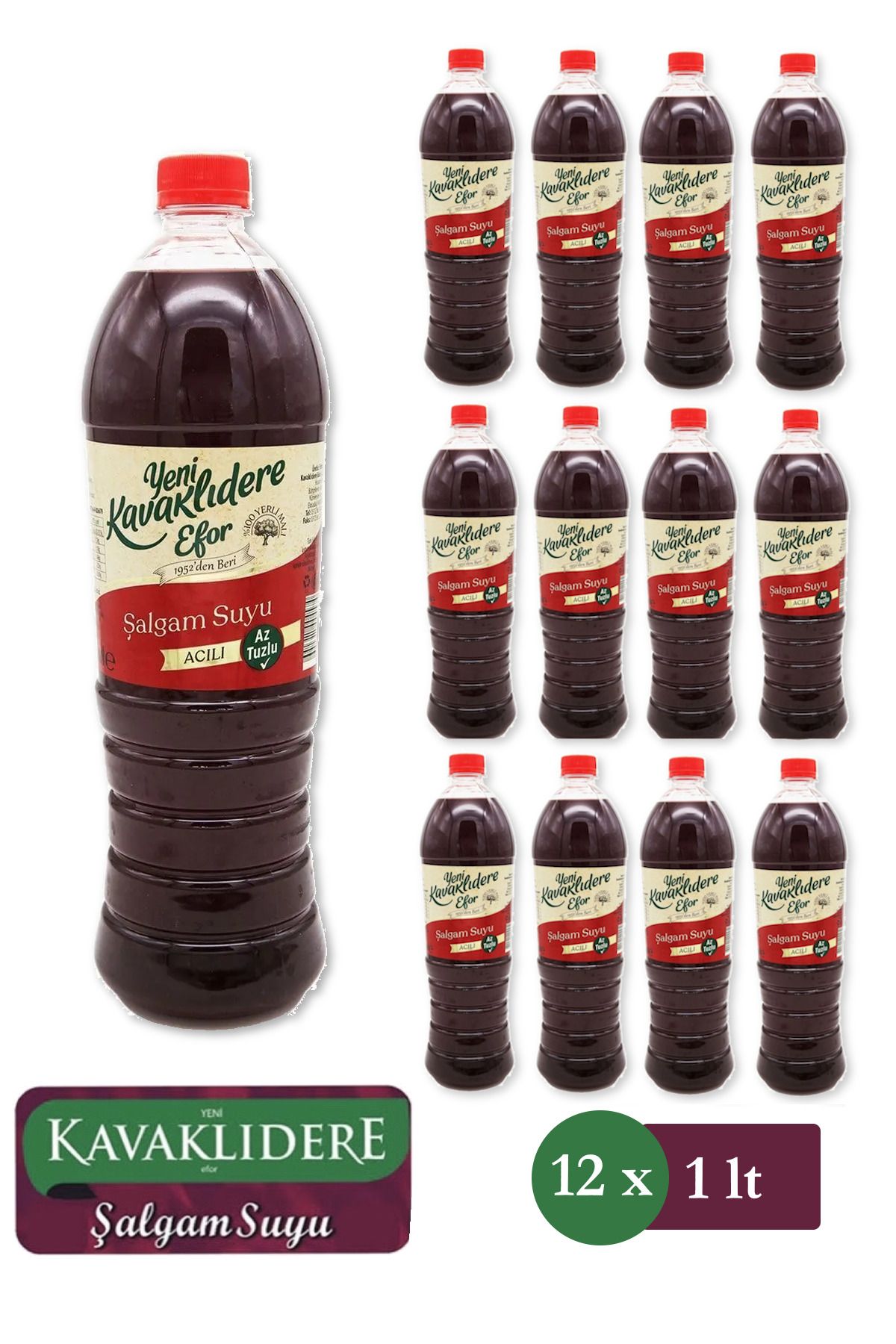 Kavaklıdere Kavaklidere 1 Lt Pet Acili Şalgam Suyu X 12li