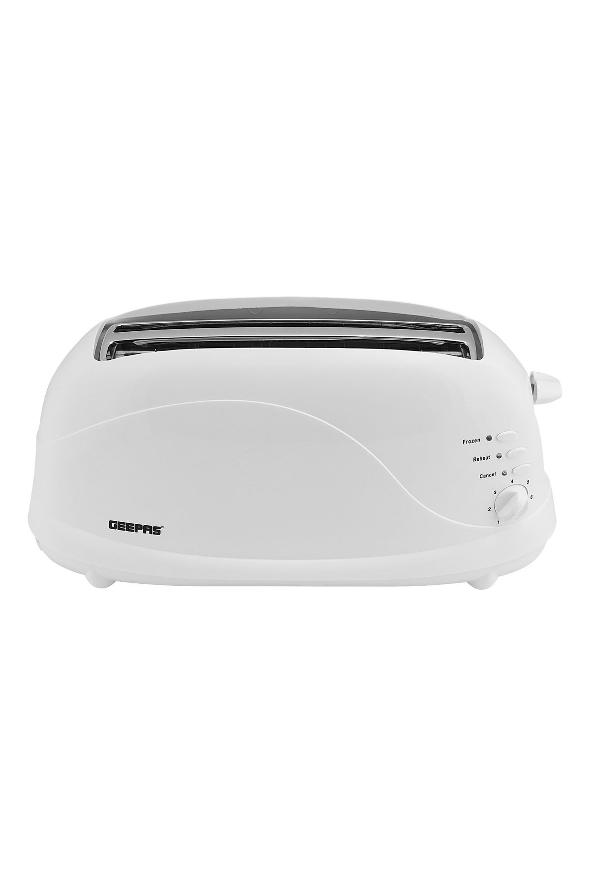 Geepas-4 Slices Bread Toaster 1100W Crumb Tray| 7 Settings with Cancel, Defrost & Reheat Function|GBT9895 5
