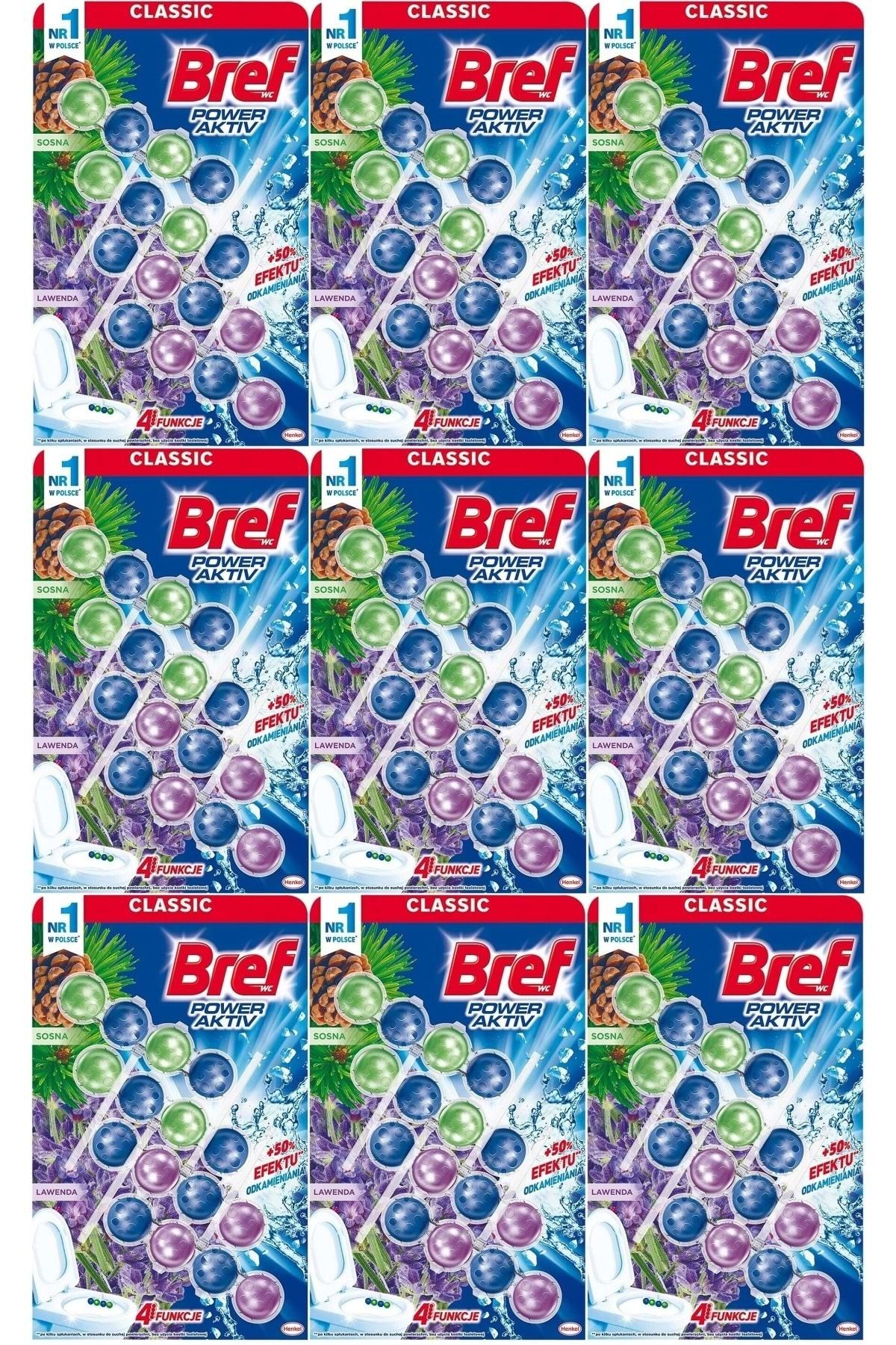 Komili Bref Power Aktiv Klozet Bloğu Çam ve Lavanta Kokulu (36 Lı Set) (9PK*4)