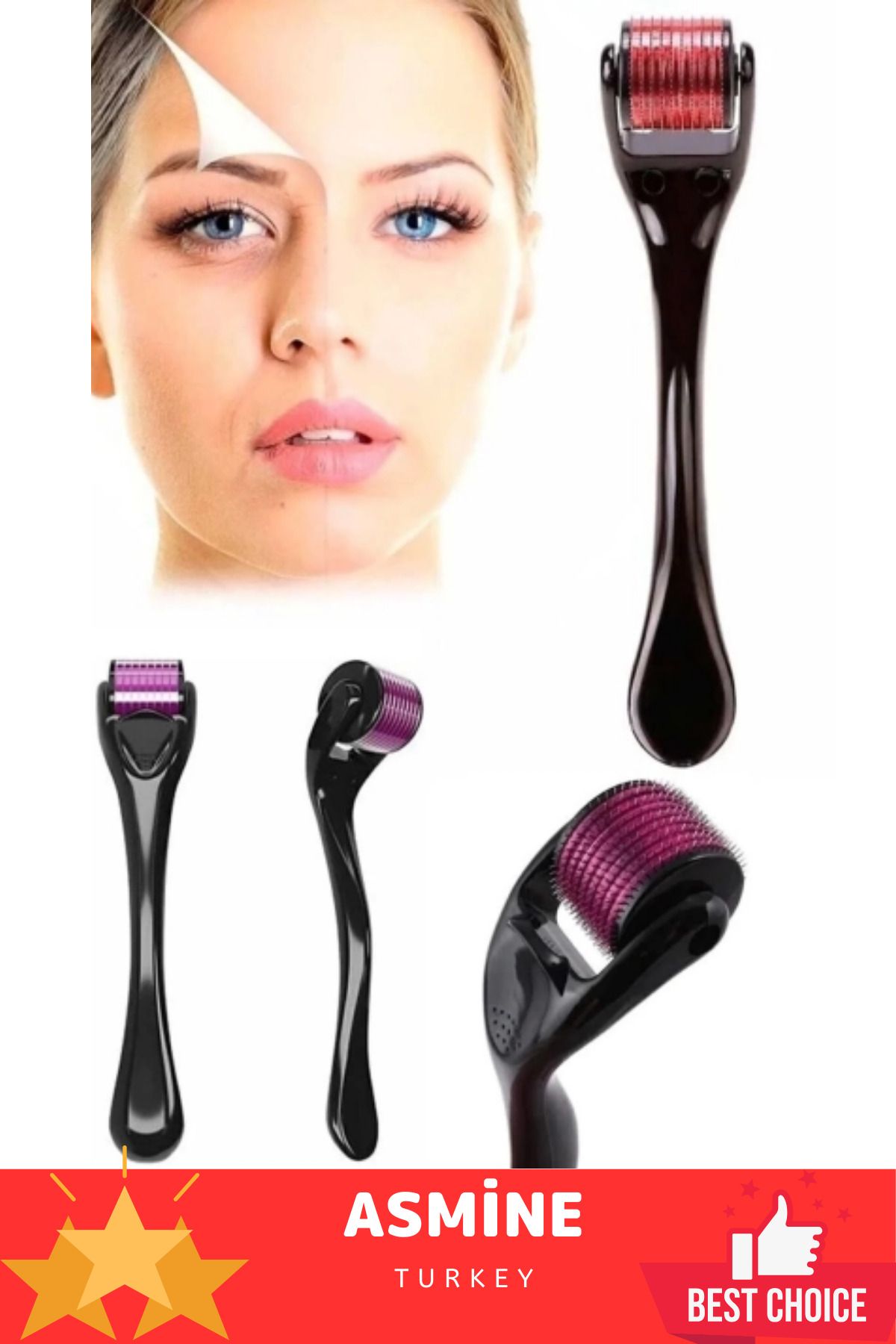 Örensa Derma Roller Titanyum Uçlu 540 İğneli Cilt Bakım Vücut Yenileme Masaj Roller 0,50 mm