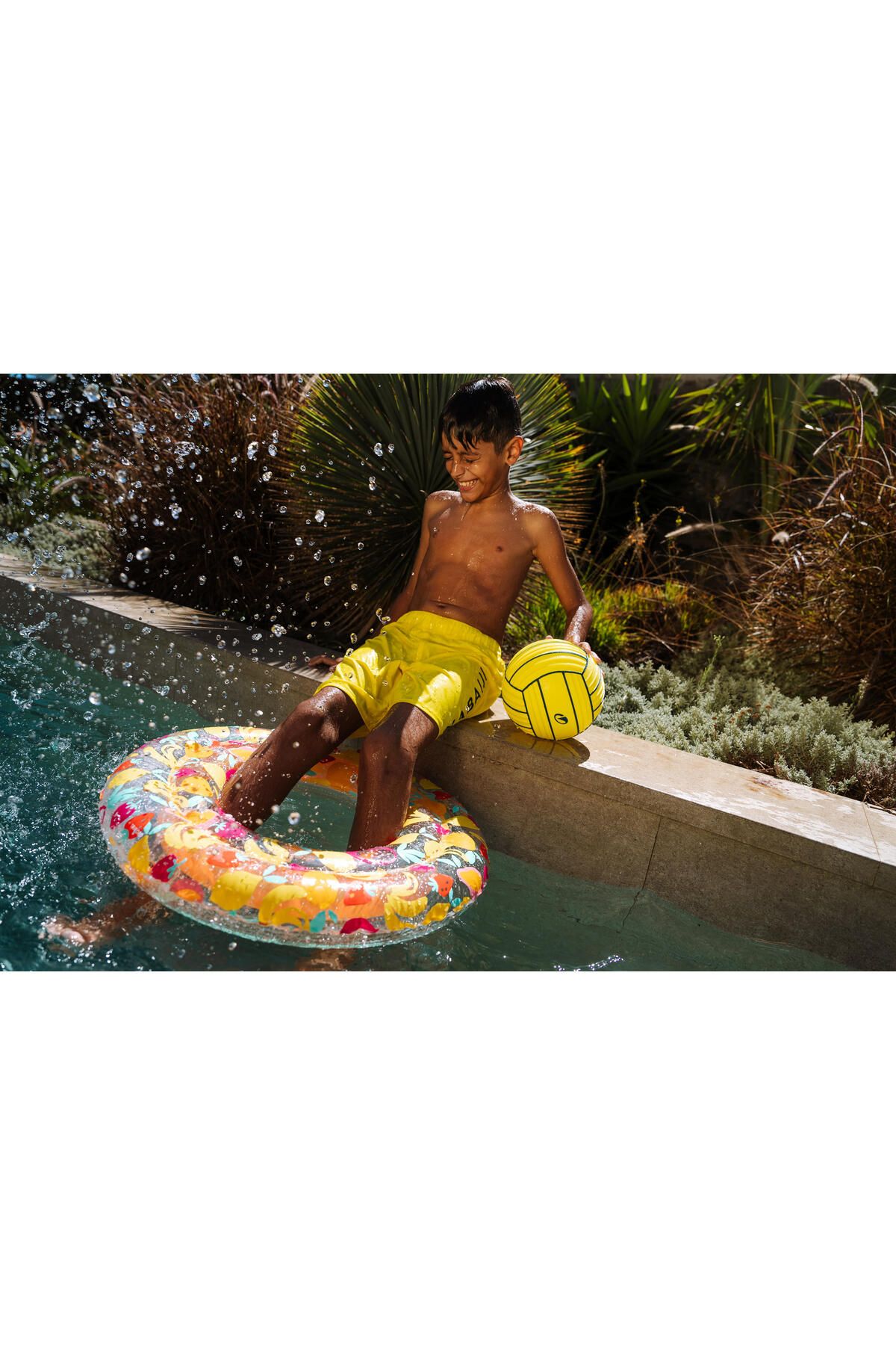Decathlon-Nabaiji Inflatable Swimming Ring - Large - 92 cm - Patterned/Transparent - Allpop 6
