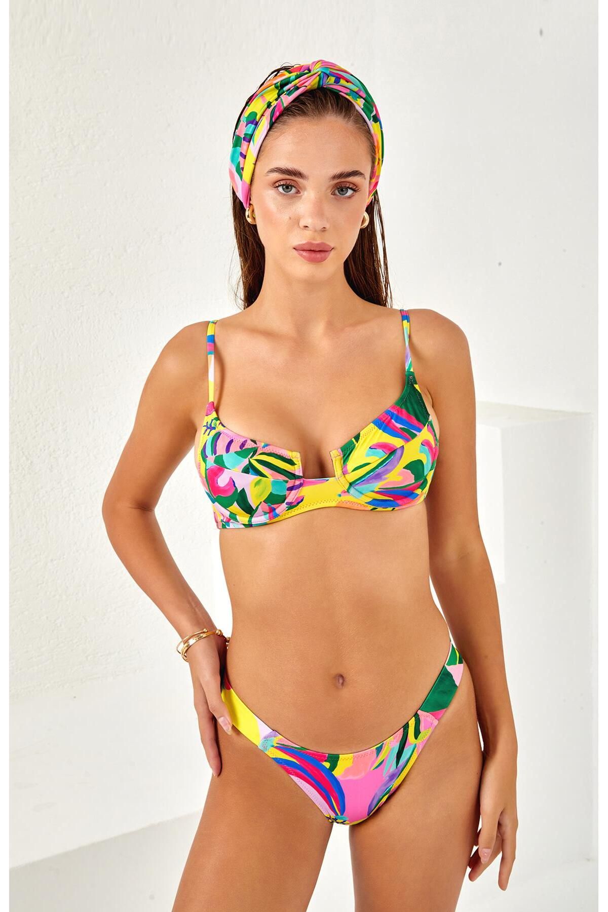 LAPIENO-Underwire thin strap bikini set 4225 4