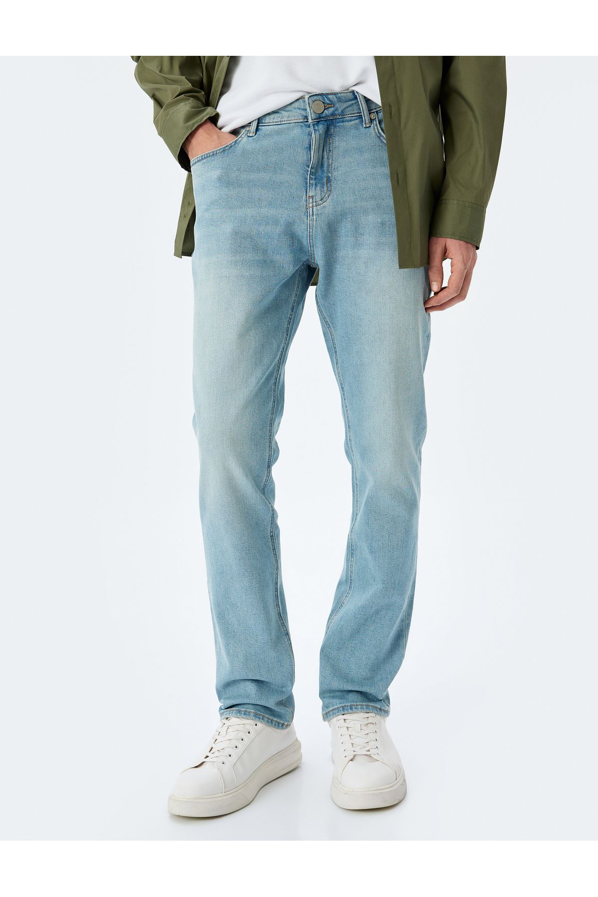 Koton-Дънки Slim Fit - Брад Джийн 3