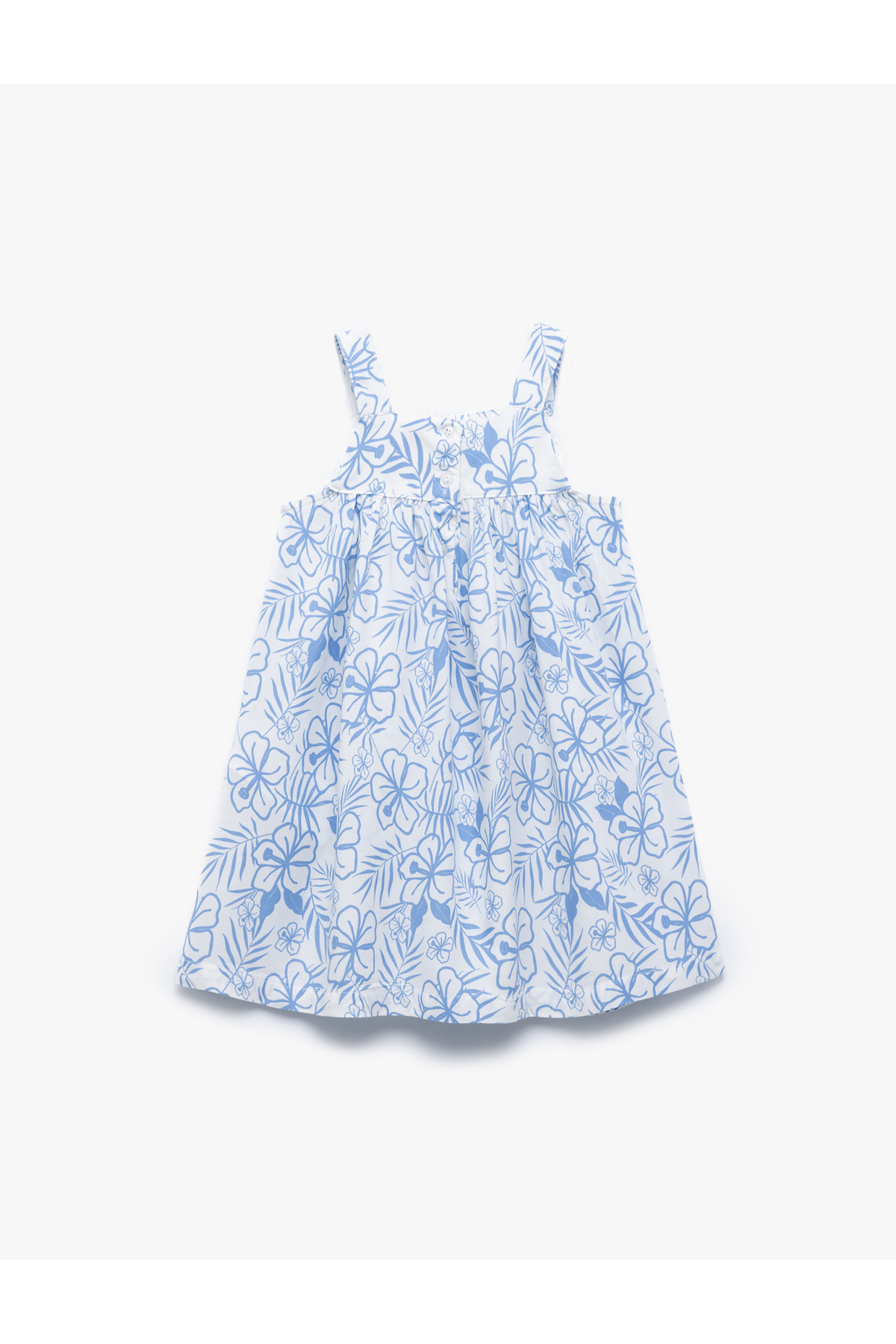 Koton Viskon Kare Yaka Kolsuz A Kesim Desenli Elbise fotoğrafı 2 (önizleme)