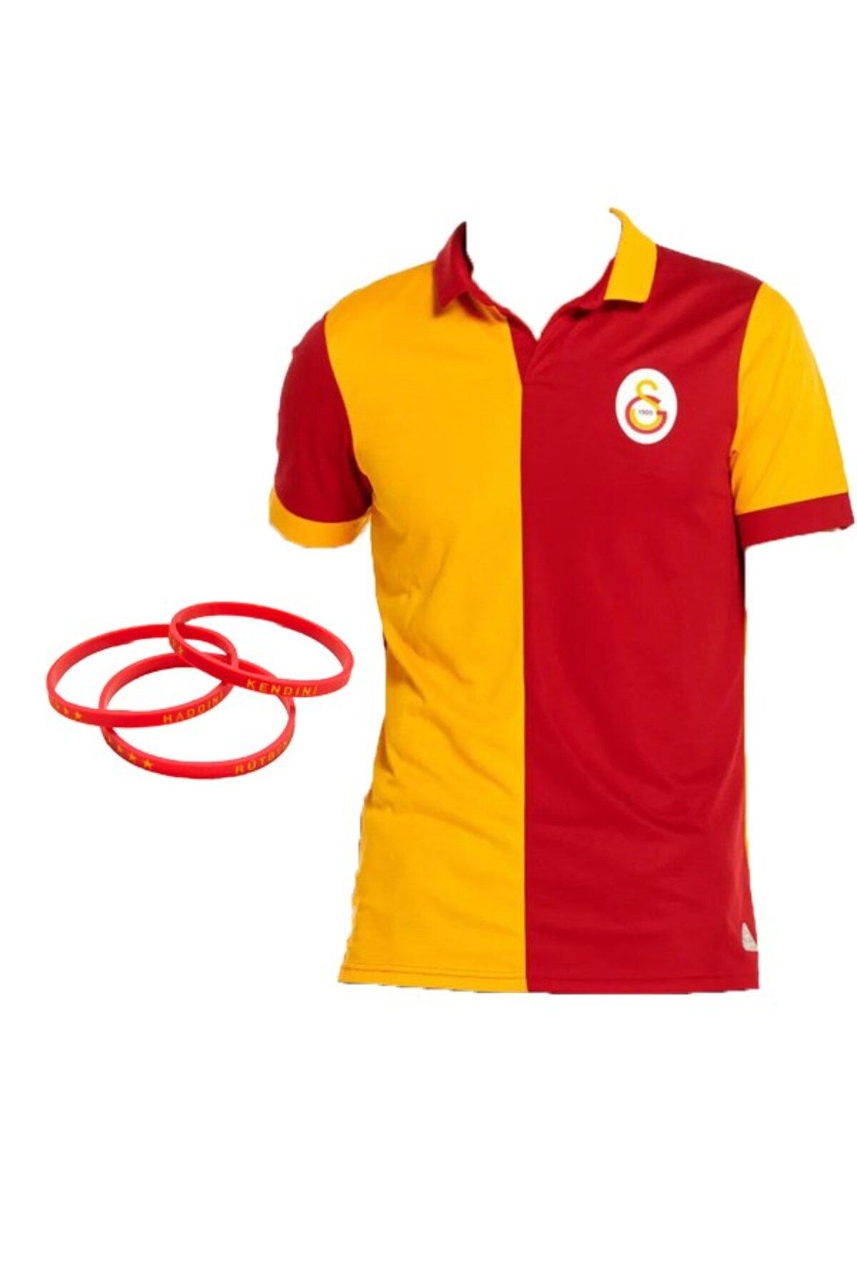 Galatasaray Orijinal Match Day Polo T-shirt Kırmızı Bileklik