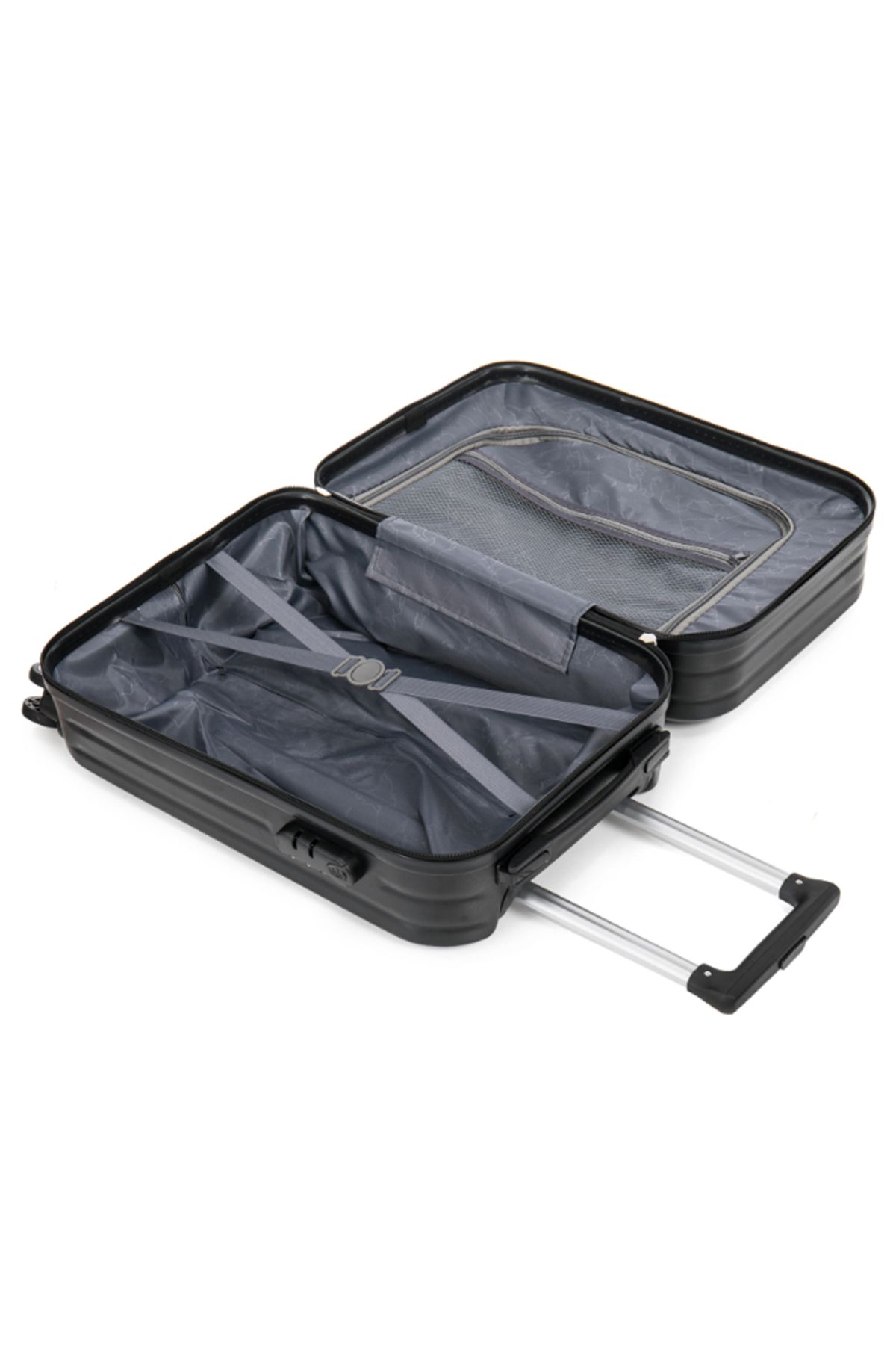 Quasar & Co.-Cabin trolley, Quasar & Co.®, Max model, lock, 4 360 degree wheels, telescopic handle, matte black 8