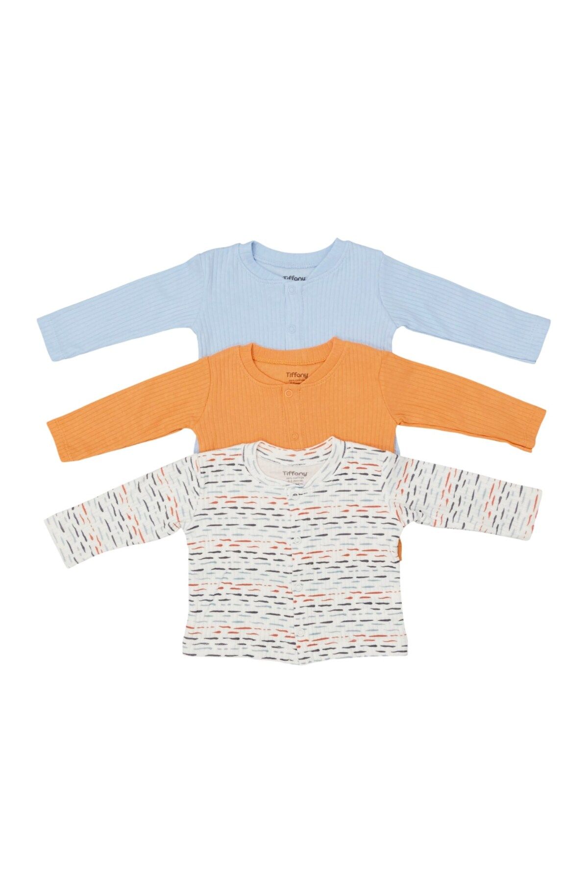 Tiffany-Baby Striped Theme 3-Piece Cardigan 53027 1