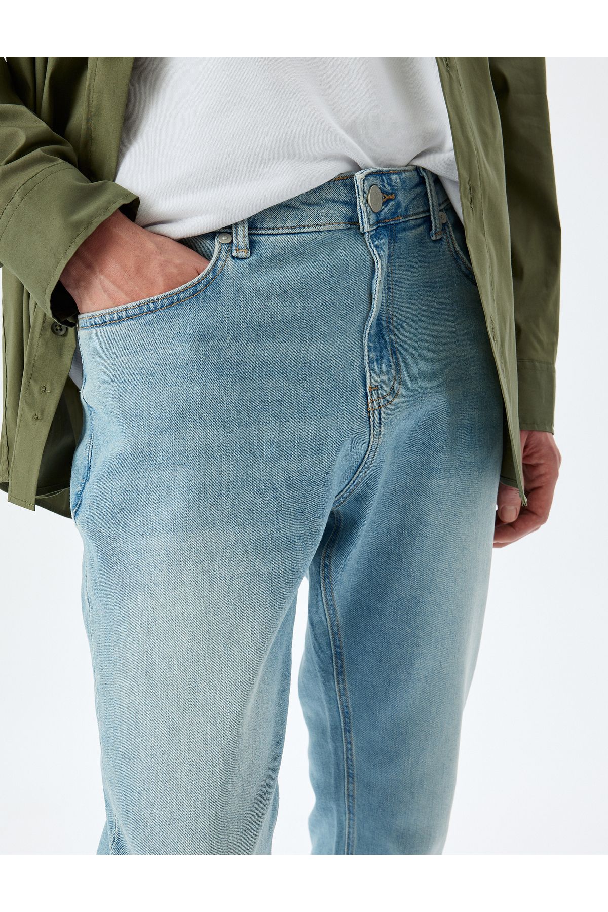 Koton-Дънки Slim Fit - Брад Джийн 5