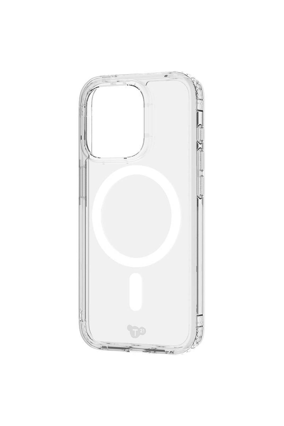 Tech 21-Tech21 Evo Clear Mobile Case with MagSafe iPhone 15 Pro - Clear 3