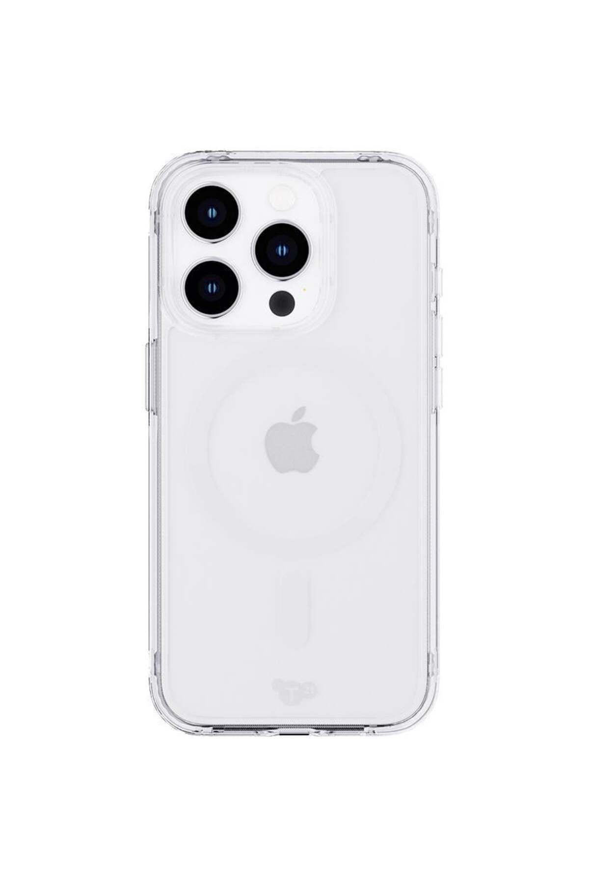 Tech 21-Tech21 Evo Clear Mobile Case with MagSafe iPhone 15 Pro - Clear 1