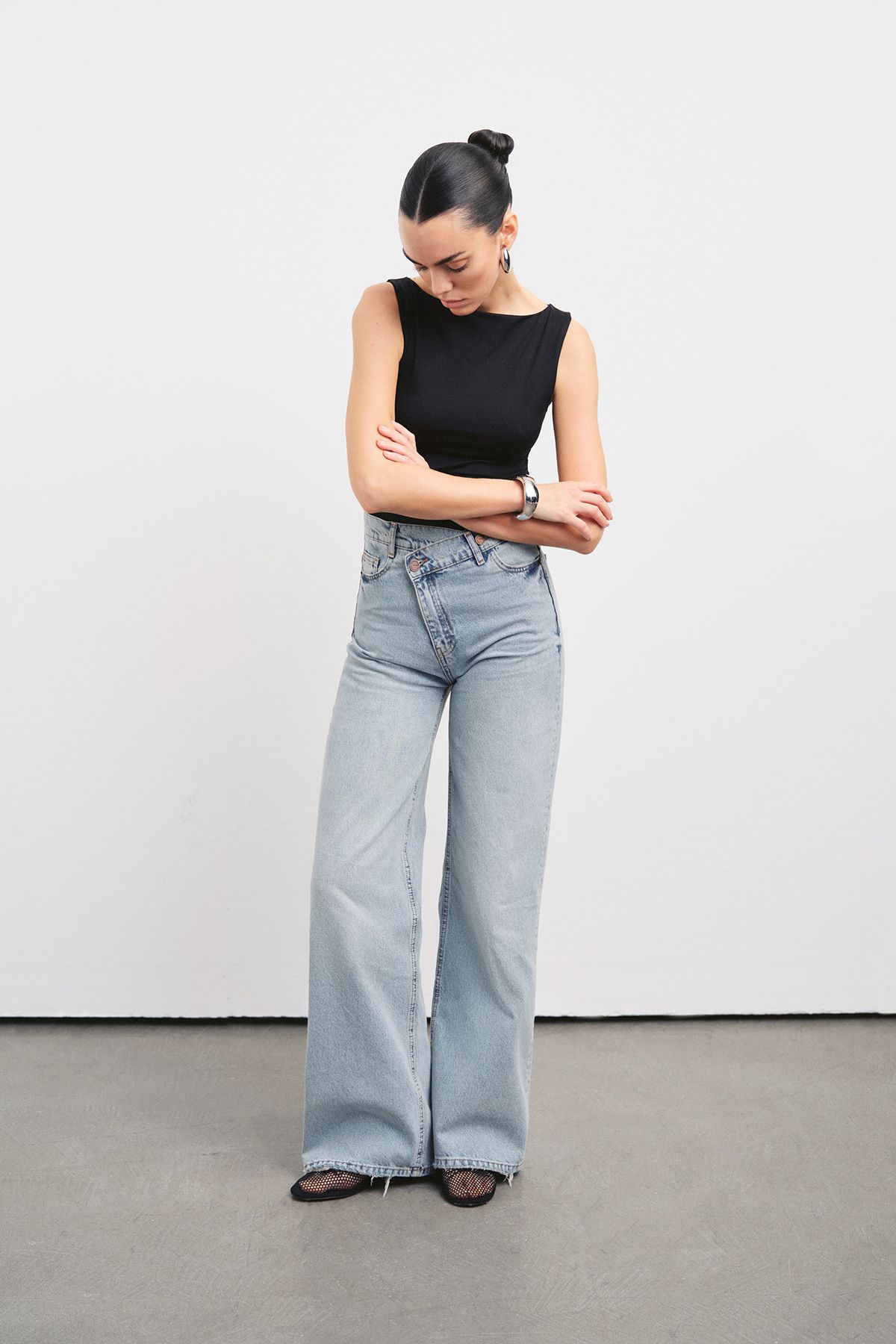 VATKALI V1991 Crossover waistband jean