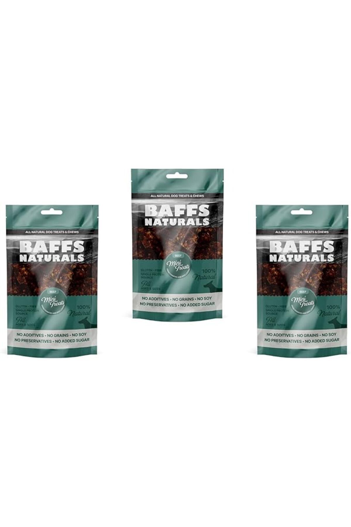 Orqinel Baffs Naturals Dana Mini Ödül%100 Doğal Köpek Ödül Maması 100 gr (100 Gr x 3 Adet)