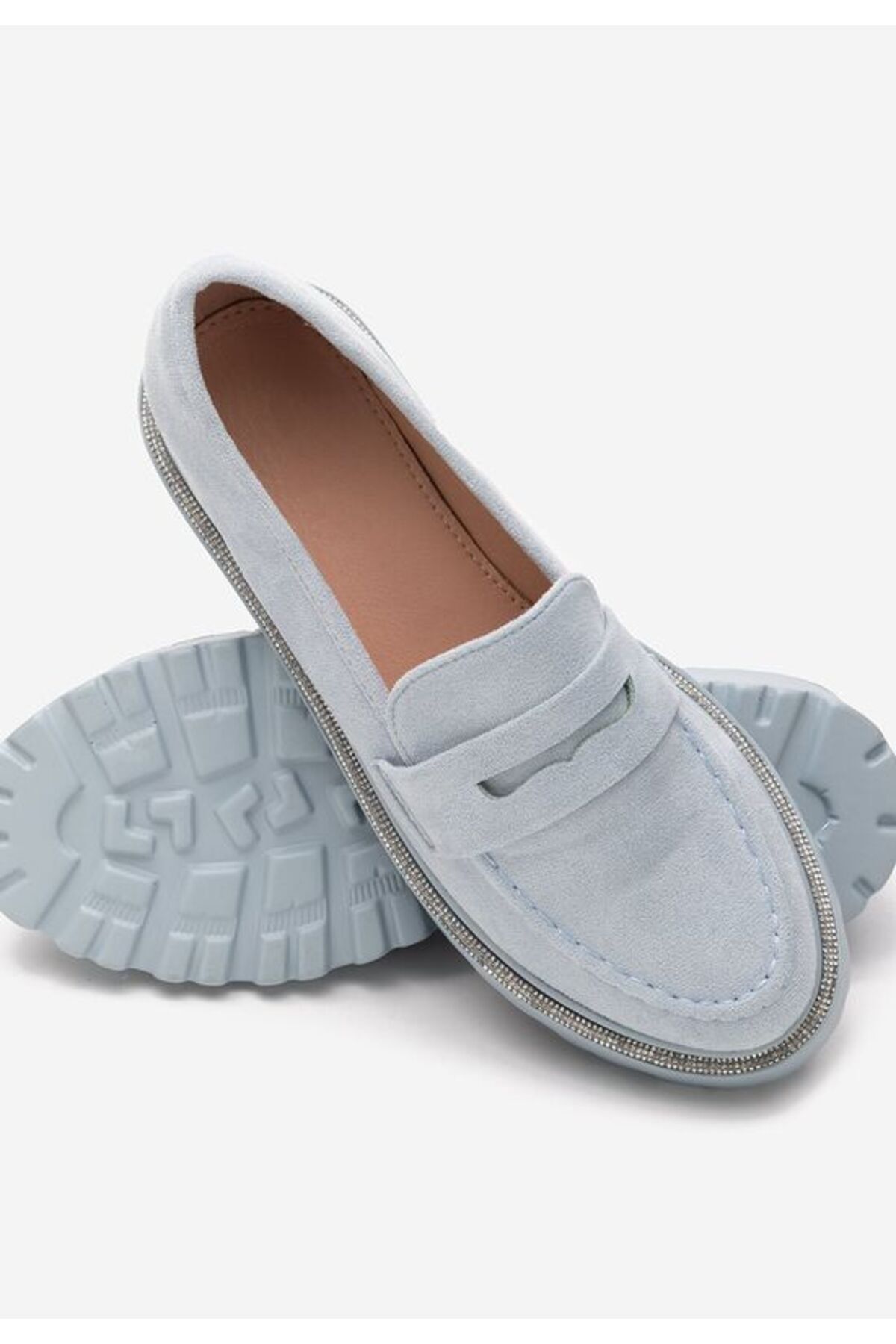 B T Shoes-Mocasini cu talpa groasa Tirra V2 albastri 6