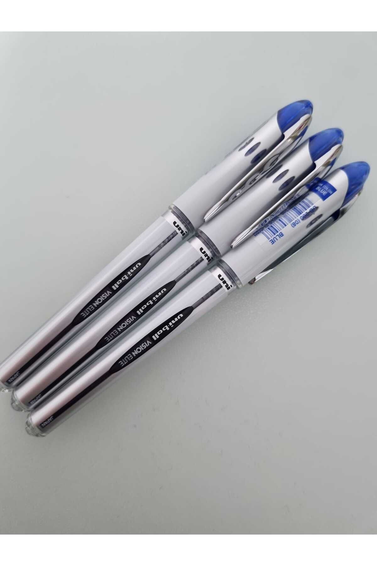 UNİ-BALL Uni-Ball Roller Kalem Vision Elite Bilye Uç 0.8 MM LACİVERT (3 ADET)