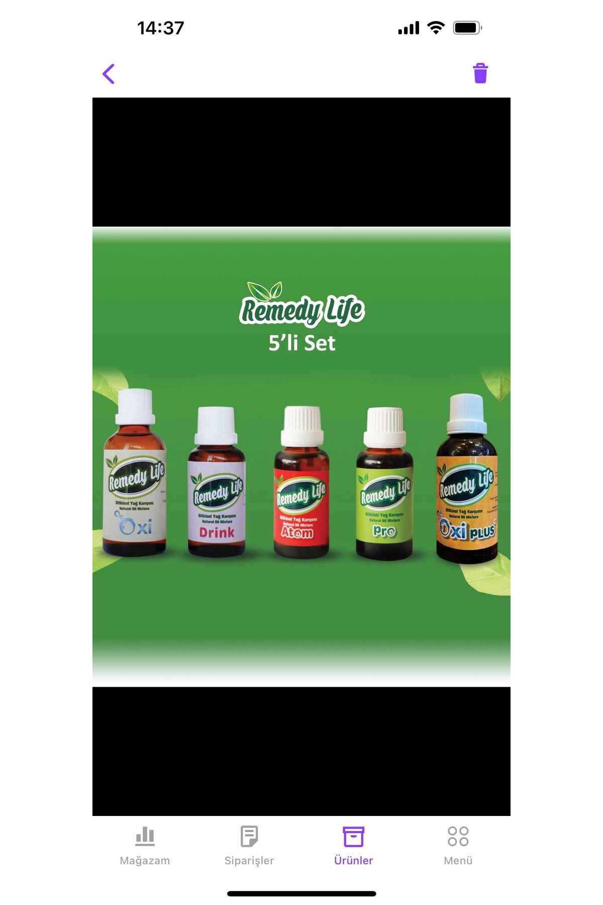 Remedy Life 5li Set / Oxi50ml & Drink30ml & Atom30ml & Pro30ml & Oxi Plus50ml