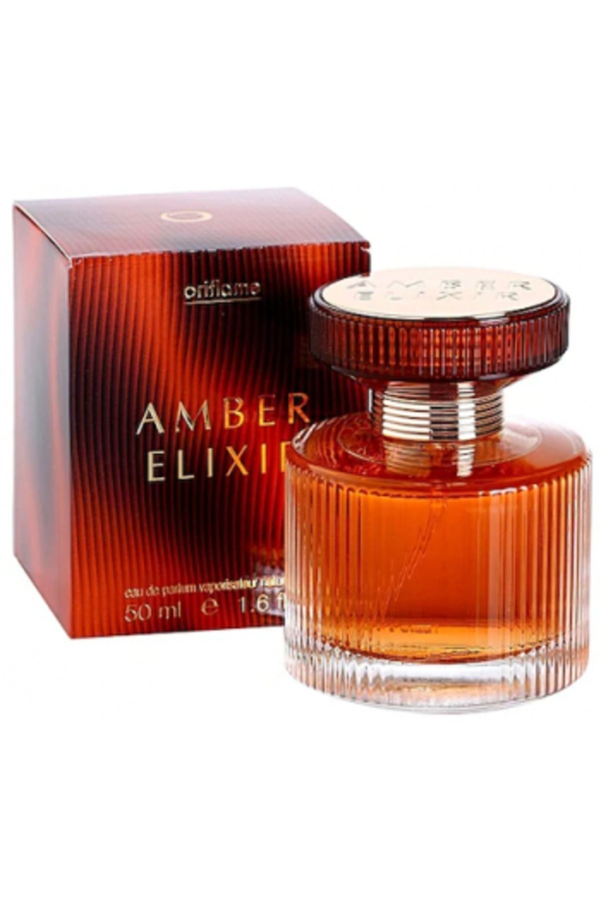 AVON-Perfume Amber Elixir Ea 50 ml + Badge 2