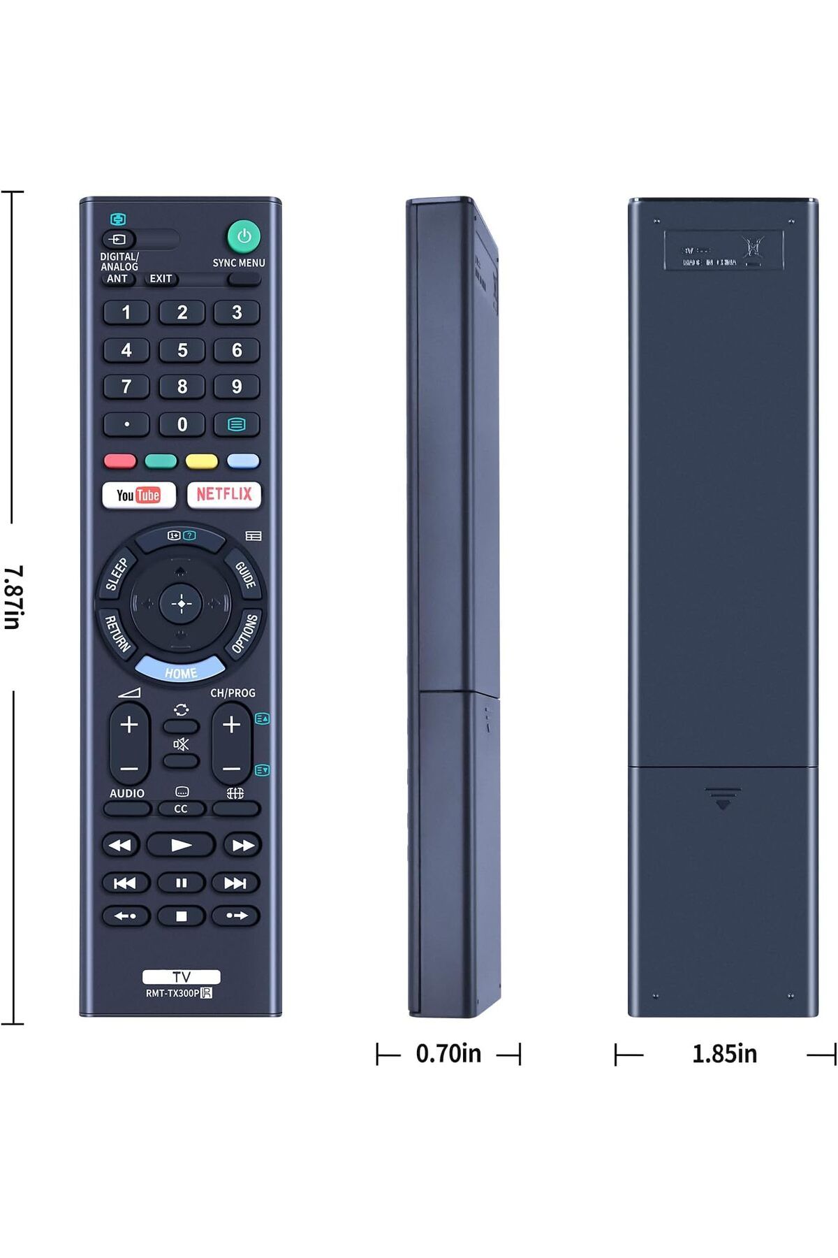 AWH-Universal Remote for Sony LCD, LED, Smart Bravia TVs with YouTube & Netflix Buttons 8