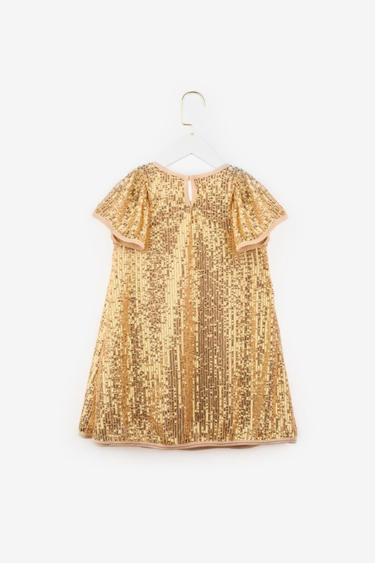 Le Mabelle-Rochie pentru fete cu paiete cu paiete aurii-Siri 5