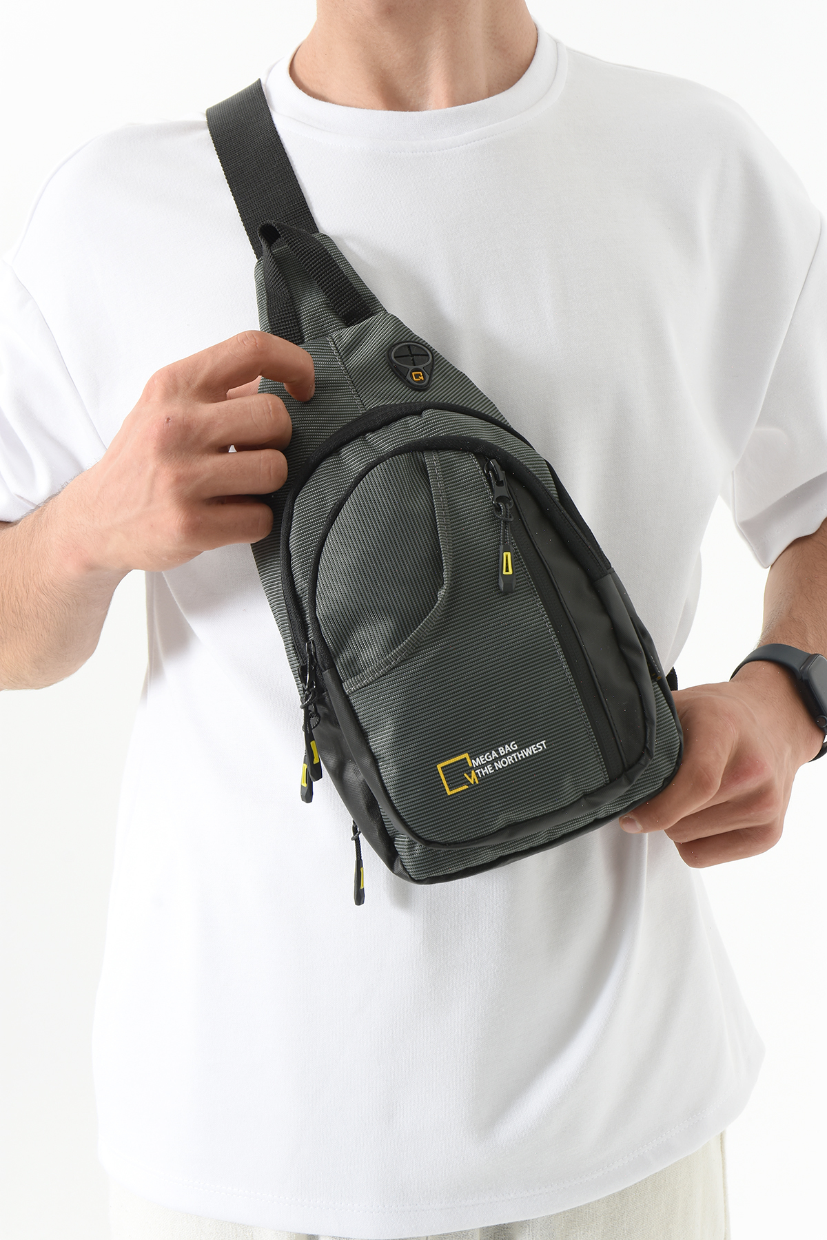 M 1021 Unisex Göğüs Çapraz Çanta, Body Bag