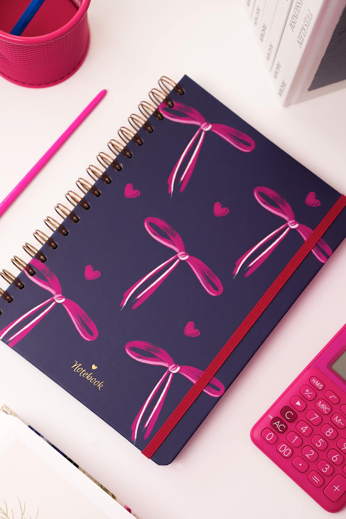 Matt Notebook-B5 17x24 سم حلزوني مرن مخطط غير مؤرخ مذكرة كتاب القوس 4