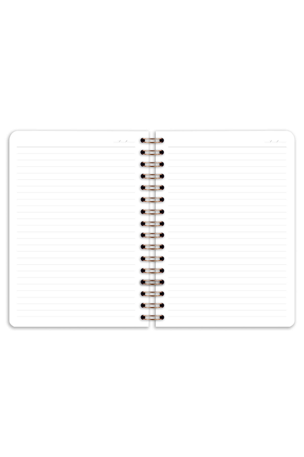 Matt Notebook-B5 17X24 cm Spiral Elastic Striped Undated Notepad Cherry 8