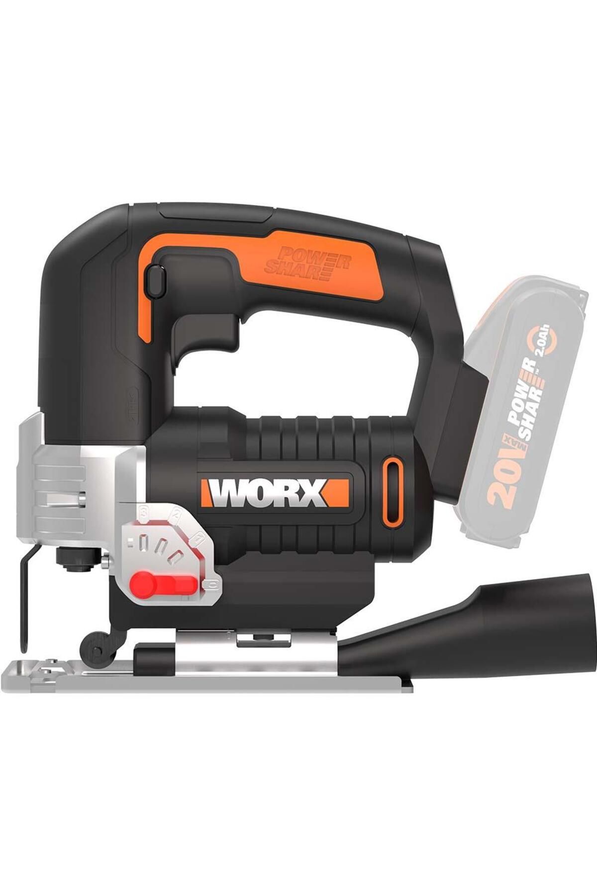 Pazarcan Worx Wx543.9 20Volt Profesyonel Dekupaj Testere (Akü Dahil Değildir)