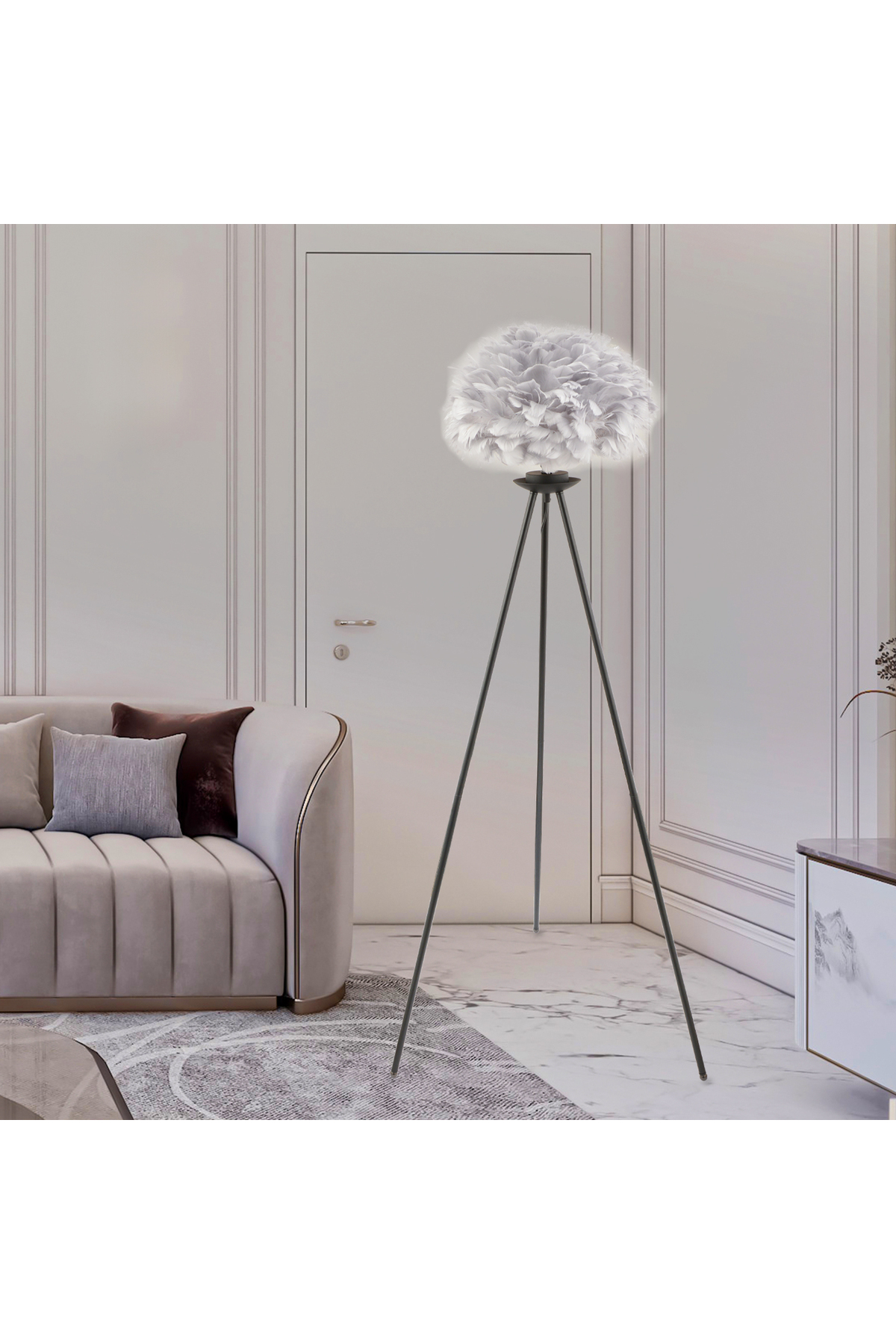 BELENAY BLACK lampder Modern Living Room, Bedroom, Living Room Floor Lamp