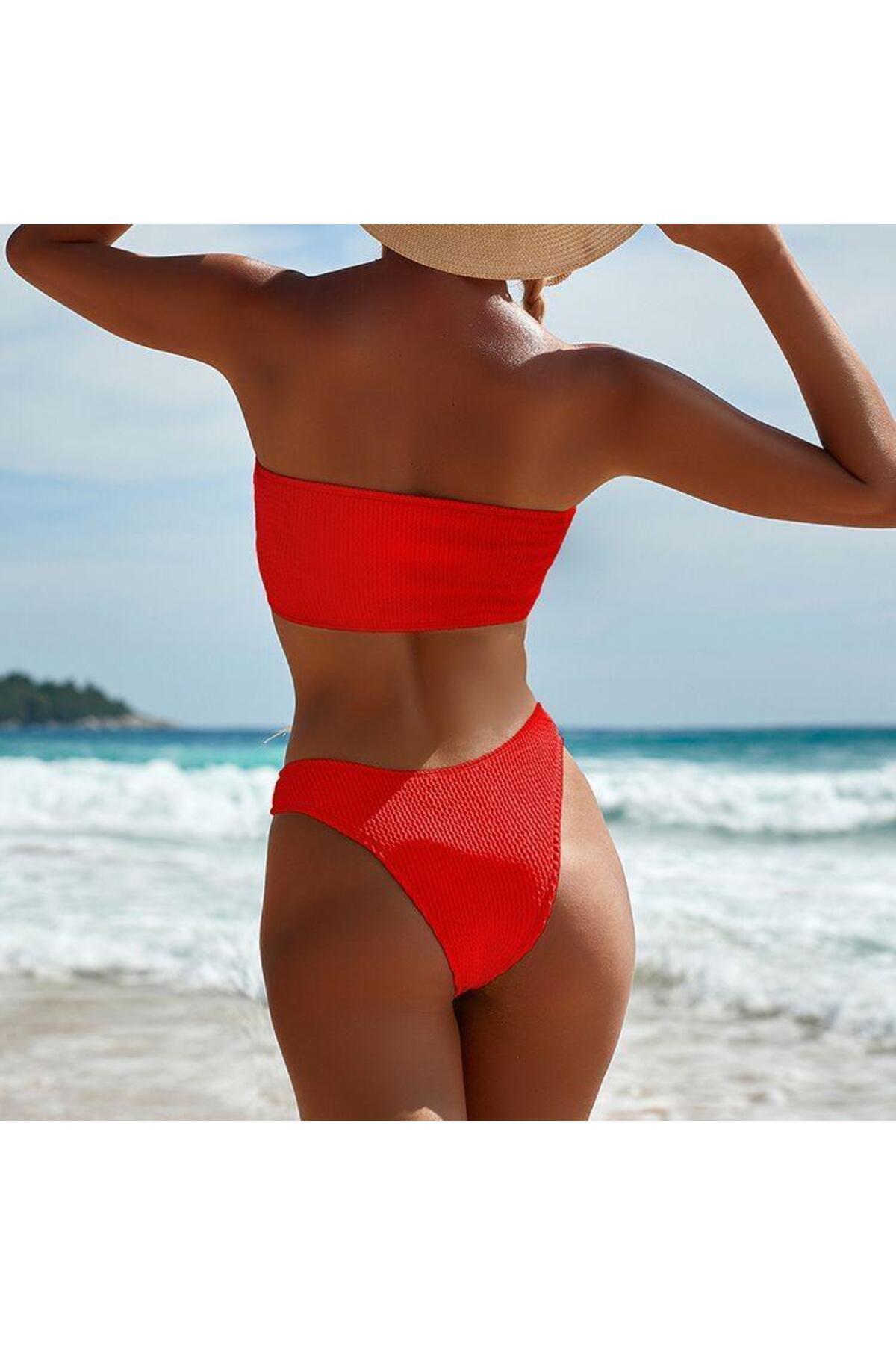 DEEP BEACH-Στράπλες Σετ μπικίνι Db 200730 bt 2