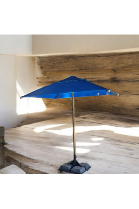 İklim 2mt x 2 mt güneşe karşı solmaz  mavi renkli plaj sahil bahçe şemsiyesi