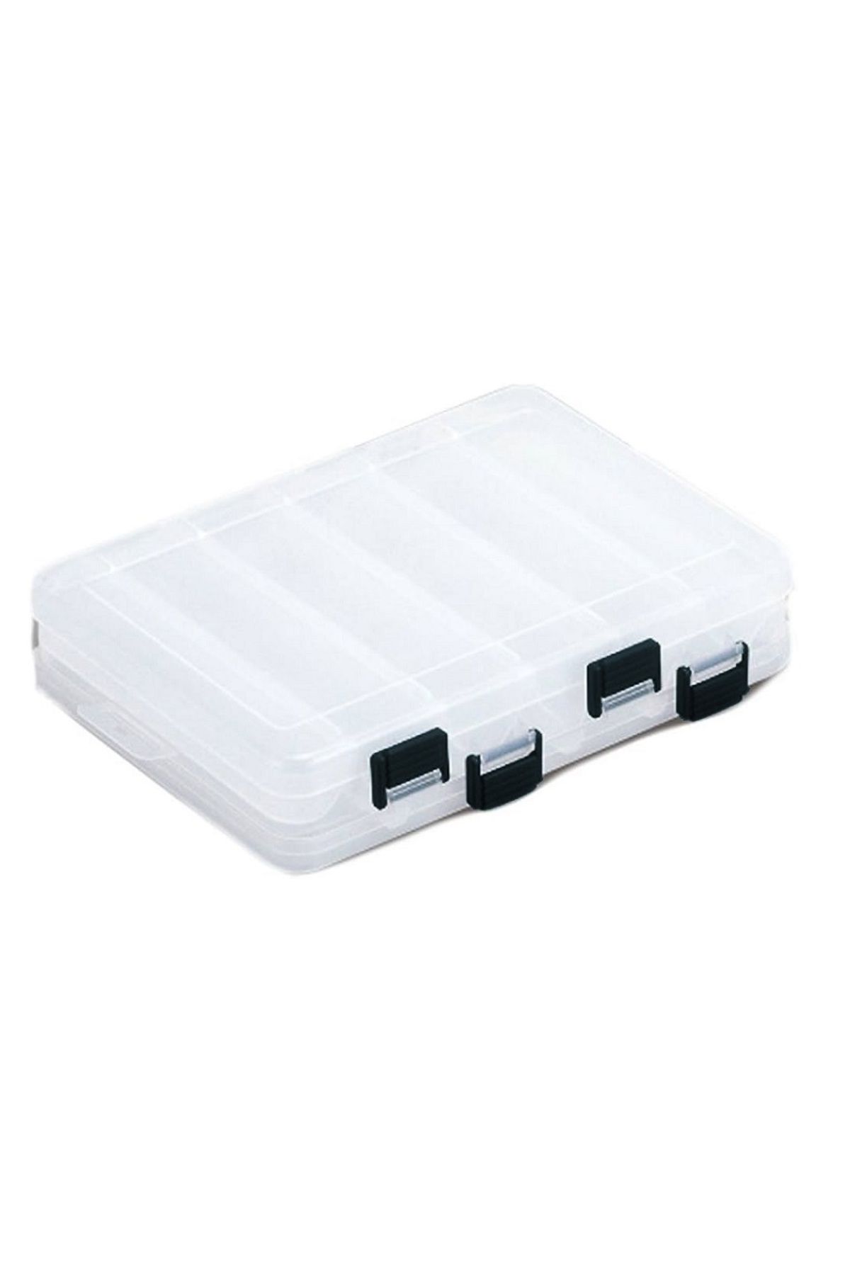 CAPTAIN Çift Taraflı Maket Balık Kutusu 10 Gözlü 20.5x17x4.7cm (Max 13cm maketler için)