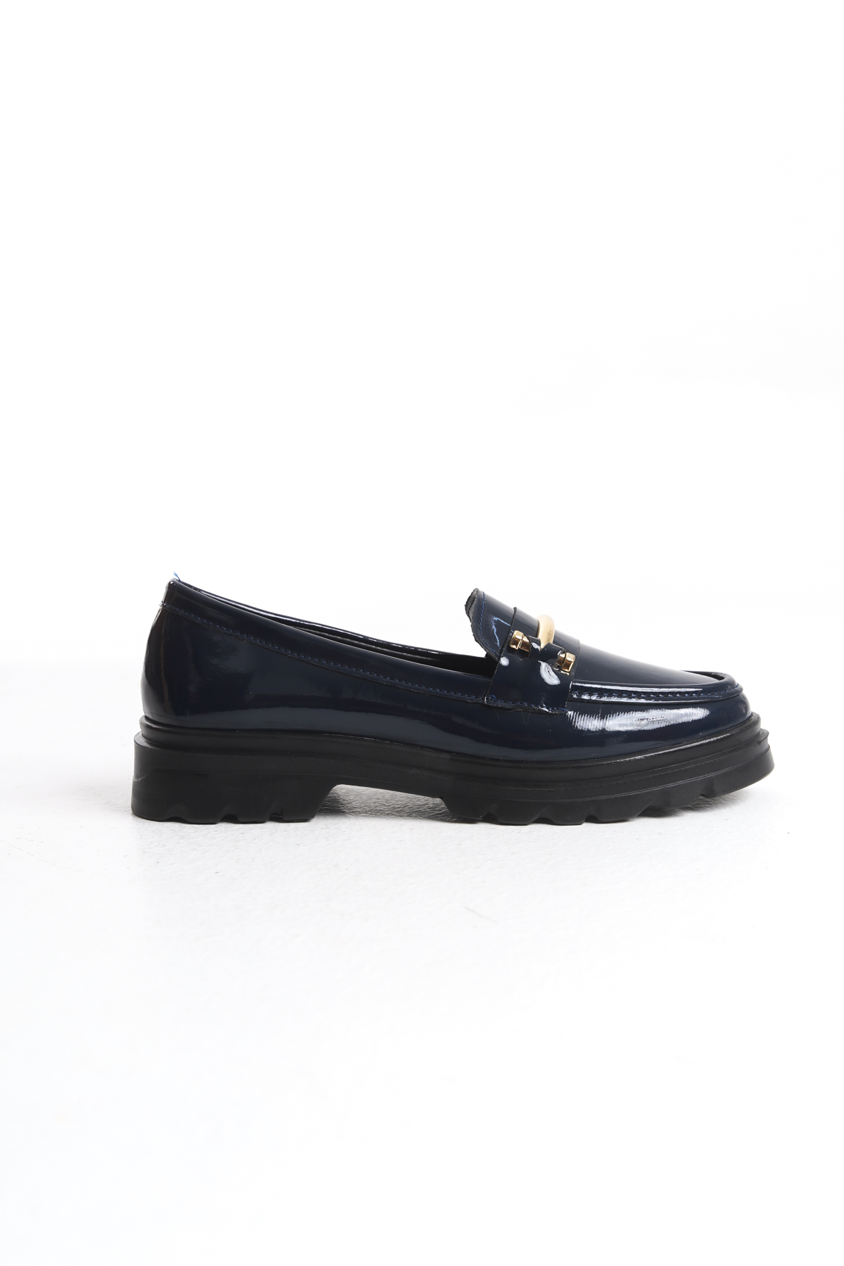 Redoxy Kadın Hafif ve Kalın Tabanlı Günlük Casual Oxford, Toka Detaylı Loafer Ayakkabı görsel 3