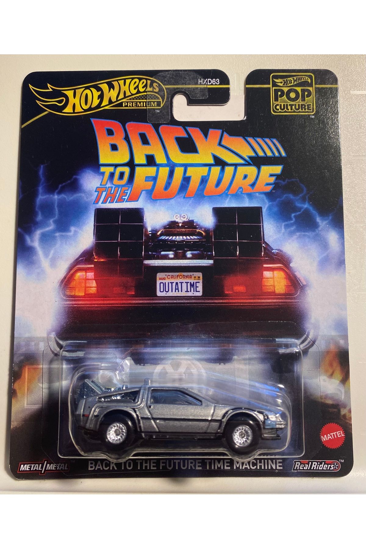 HOT WHEELS Premium Back To The Future Time Machine HXD63