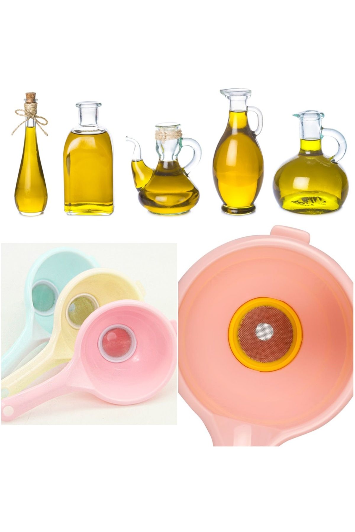 Kuzgun Ticaret Sıvı Yağ Süzgeci - Huni Şeklinde Süzgeç