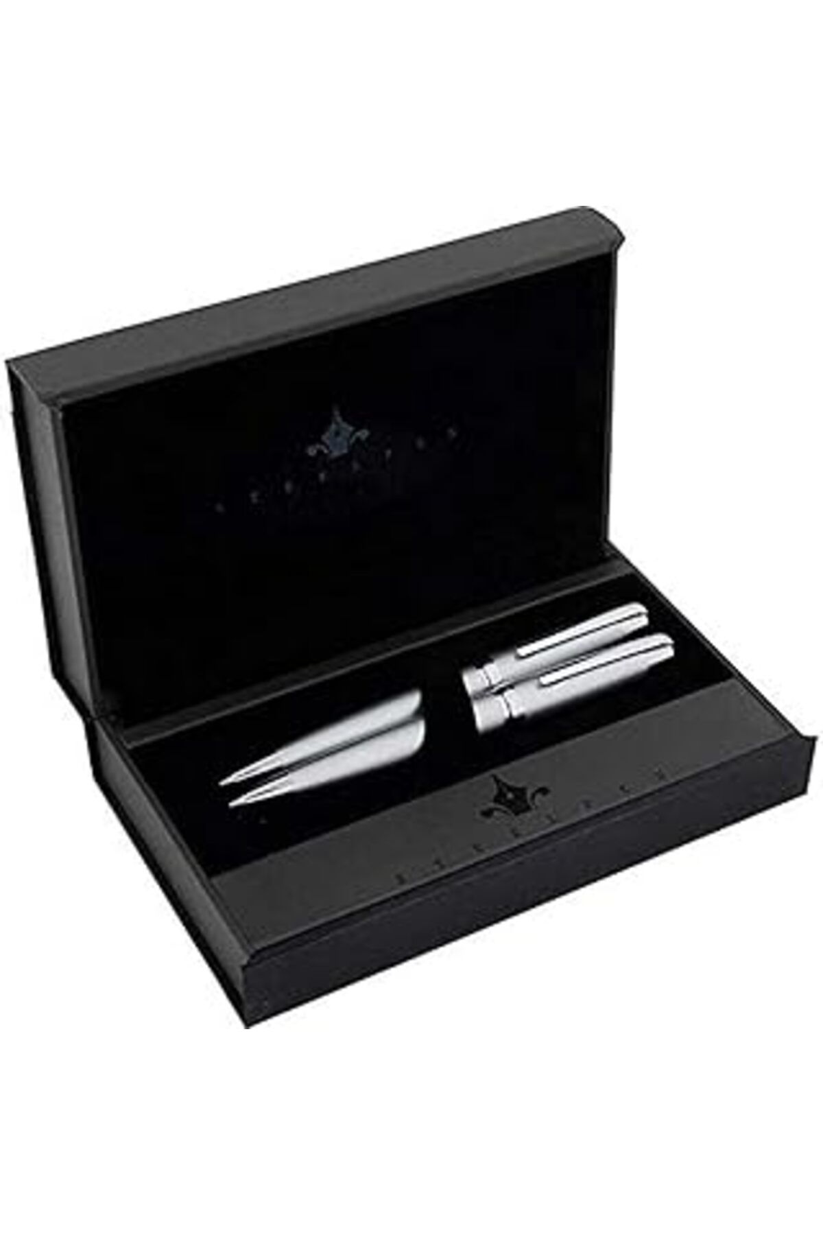 Pazarcan Steelpen Carens Serisi P265 Mat Krom Tükenmez Kalem+Versatil Kalem