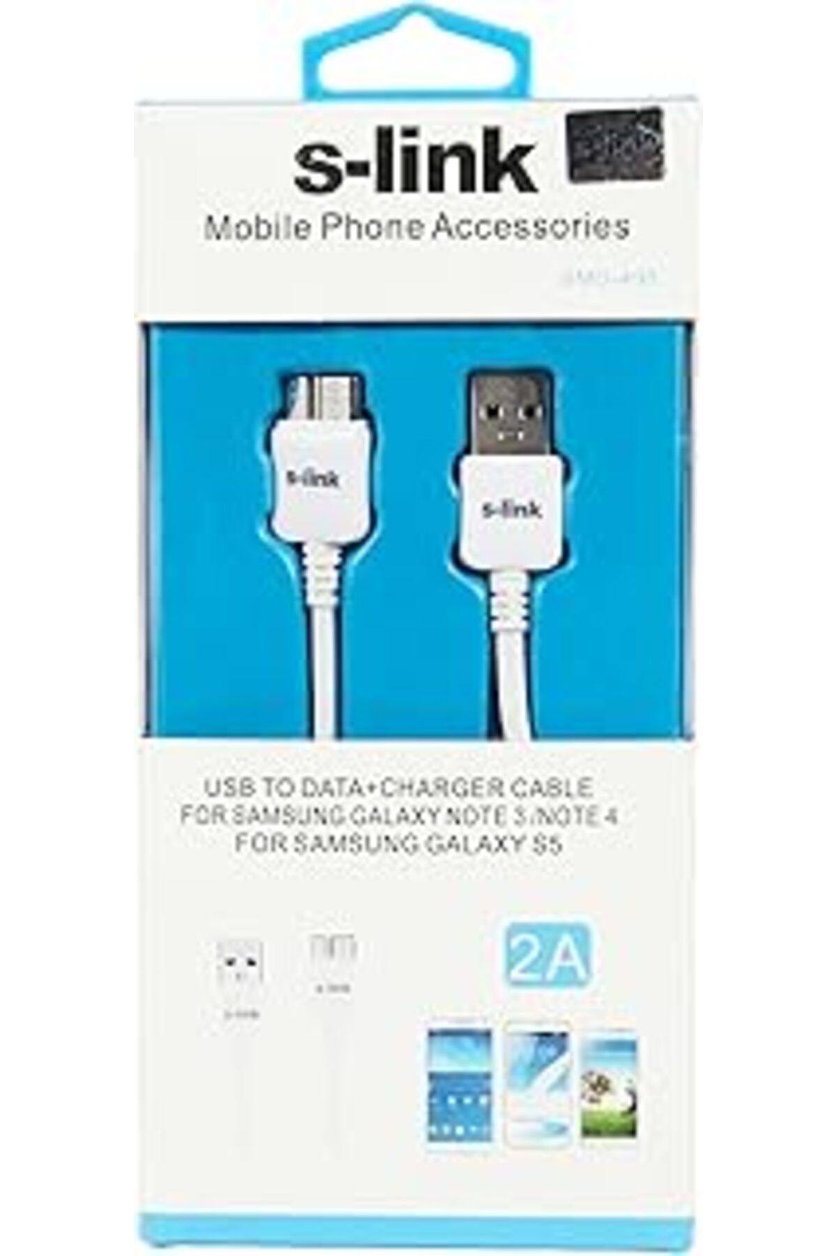 Pazarcan S-Link Smg-495 Samsung Note3/S5 Micro Usb 2.0 Data + Şarj Kablosu