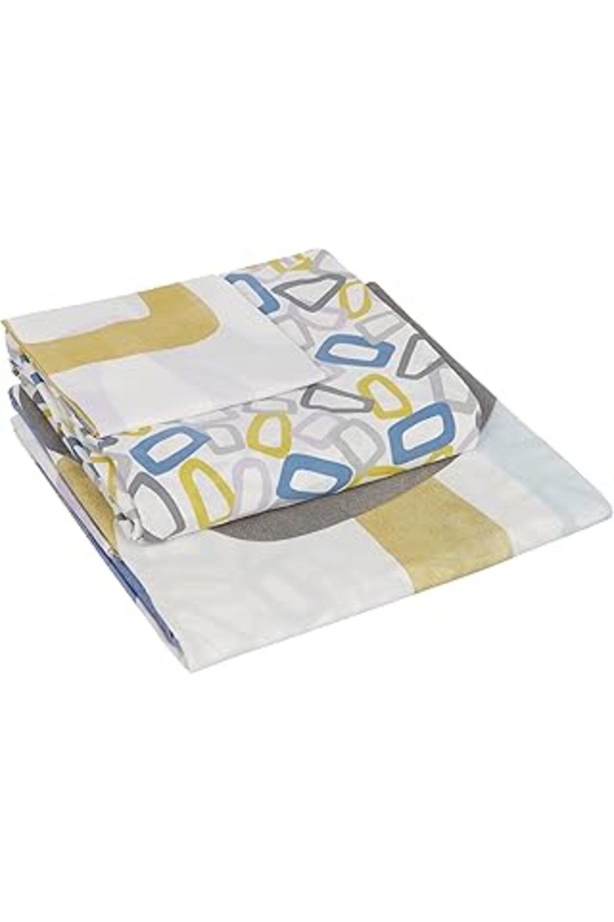 robotrend Taç Feur Ranforce Geometrik Desenli%100 Pamuk Nevresim Takımı, Lila, Tek Kişilik (Nevresim: 160X220
