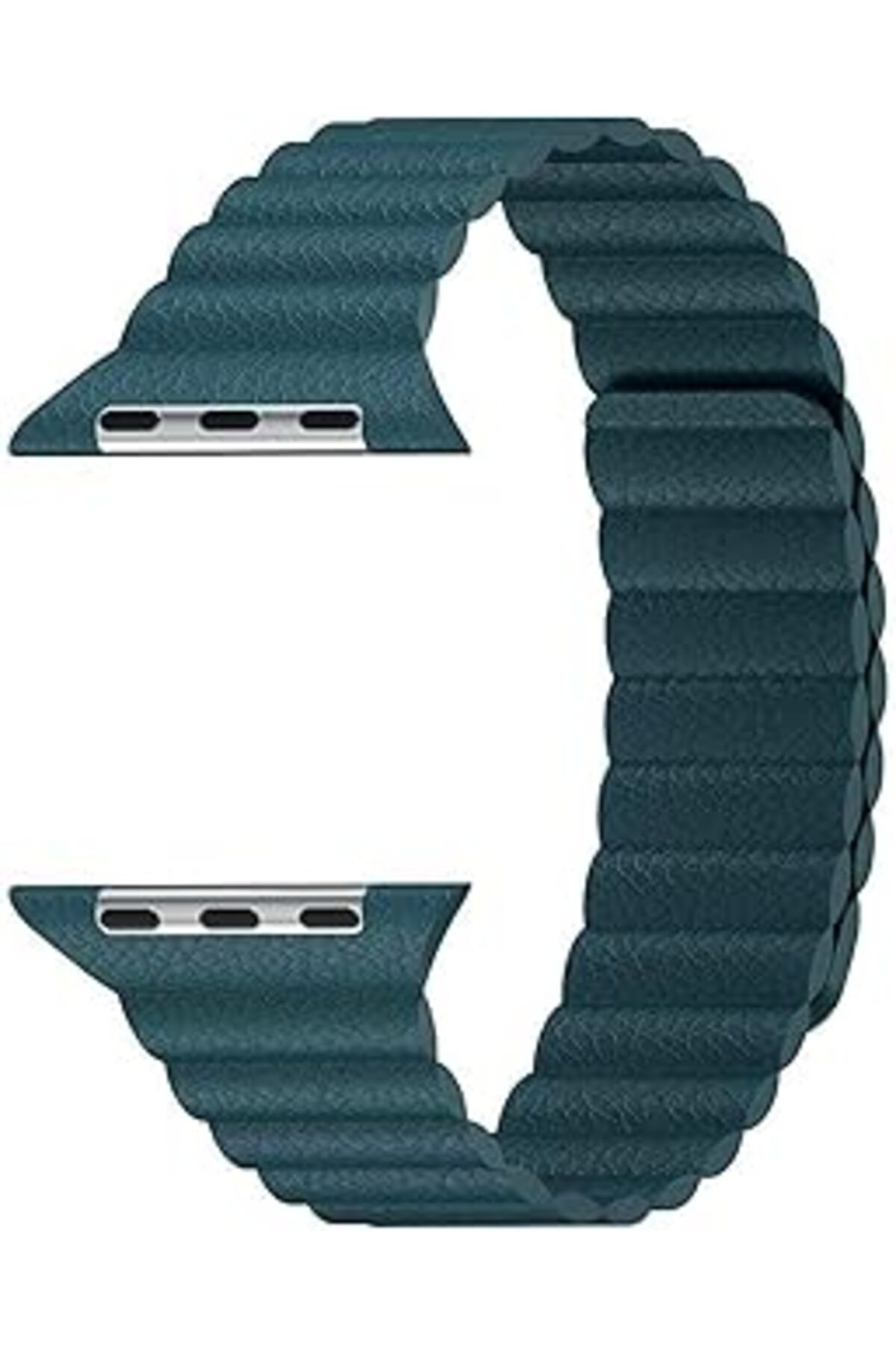 Mu Art Microsonic Apple Watch Series 4 40Mm Twist Leather Loop Kordon Yeşil