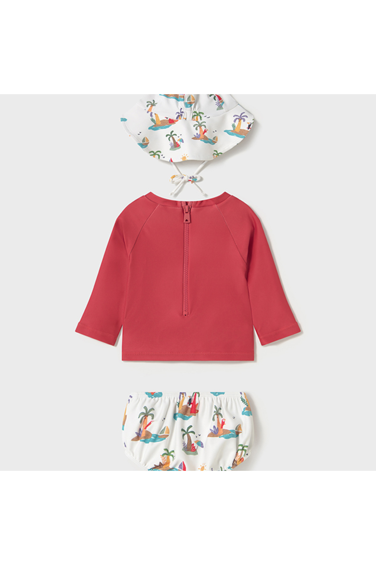 Mayoral Kız Bebek Scuba Deniz Giyimi Mercan fotoğrafı 2 (önizleme)