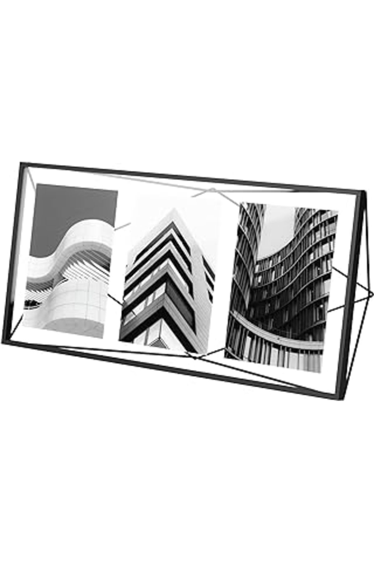 robotrend Umbra Prisma Multi-Fotorahmen, Metall, Schwarz 2X 3X (13X18)