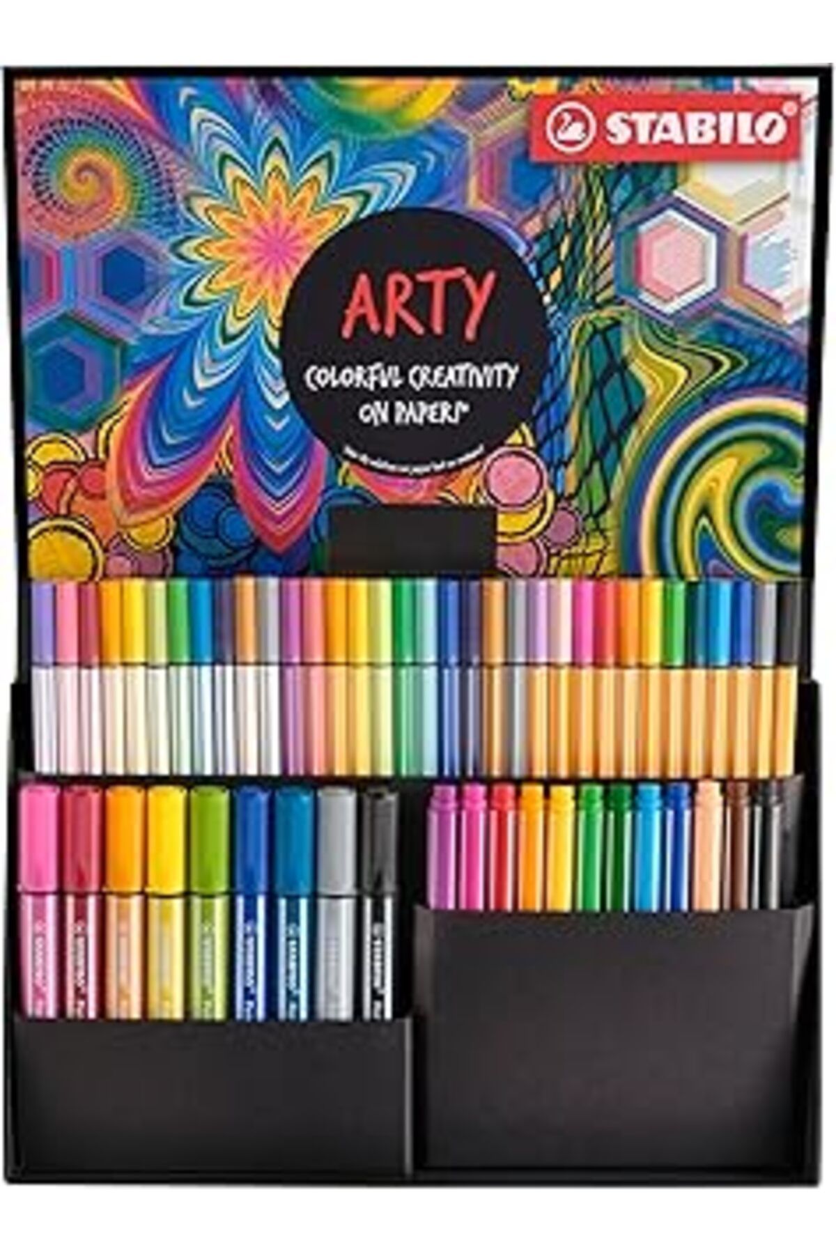 Mu Art Ahşap Kreatif Keçe Uçlu Set Arty - Birinci Sınıf Keçeli Kalemler, Kalın Kesik Uçlu Ve Premium Keçeli Kale