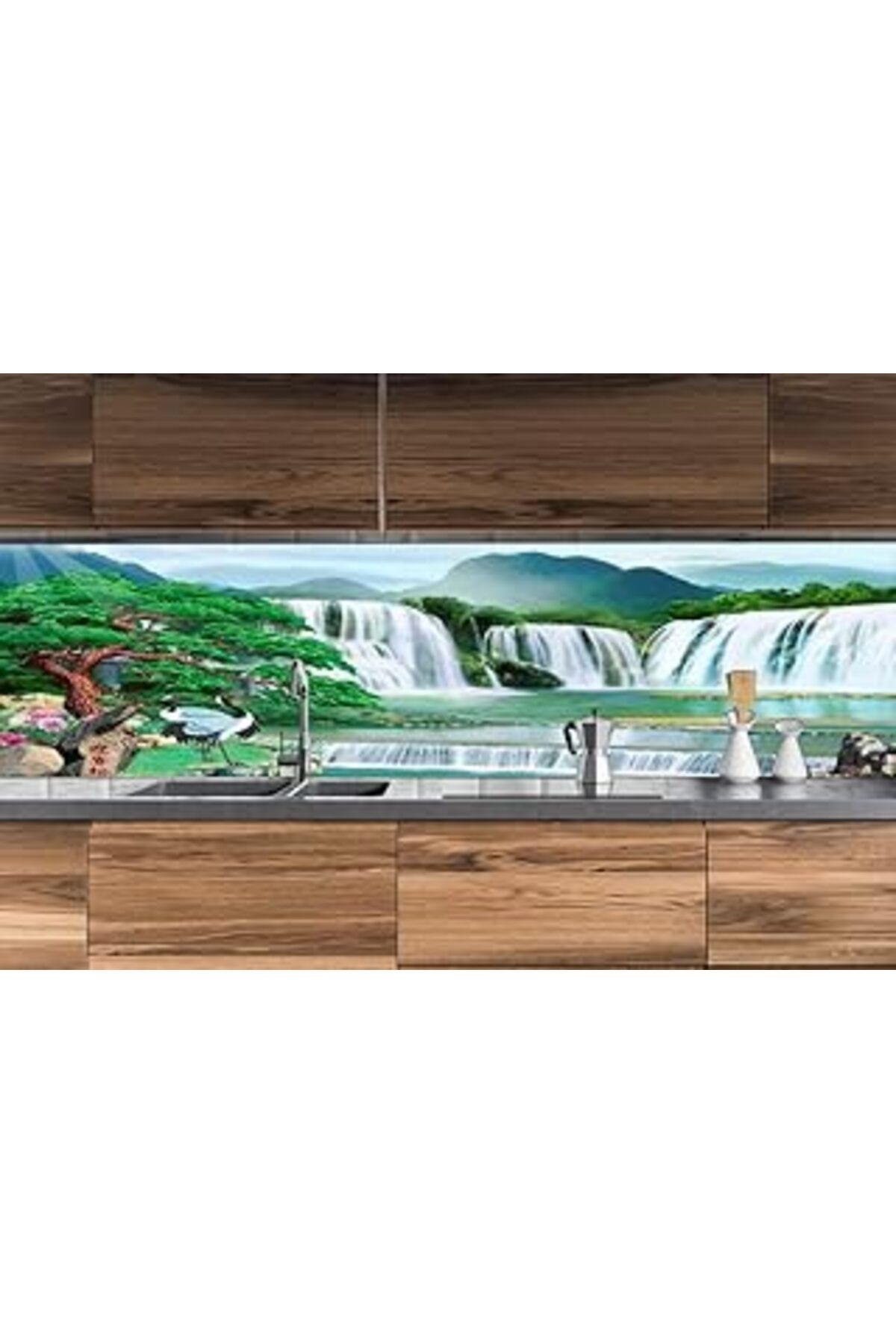 Mu Art Ahşap Naz Konsept Fayans Kaplama Stickerları 500X65 Cm
