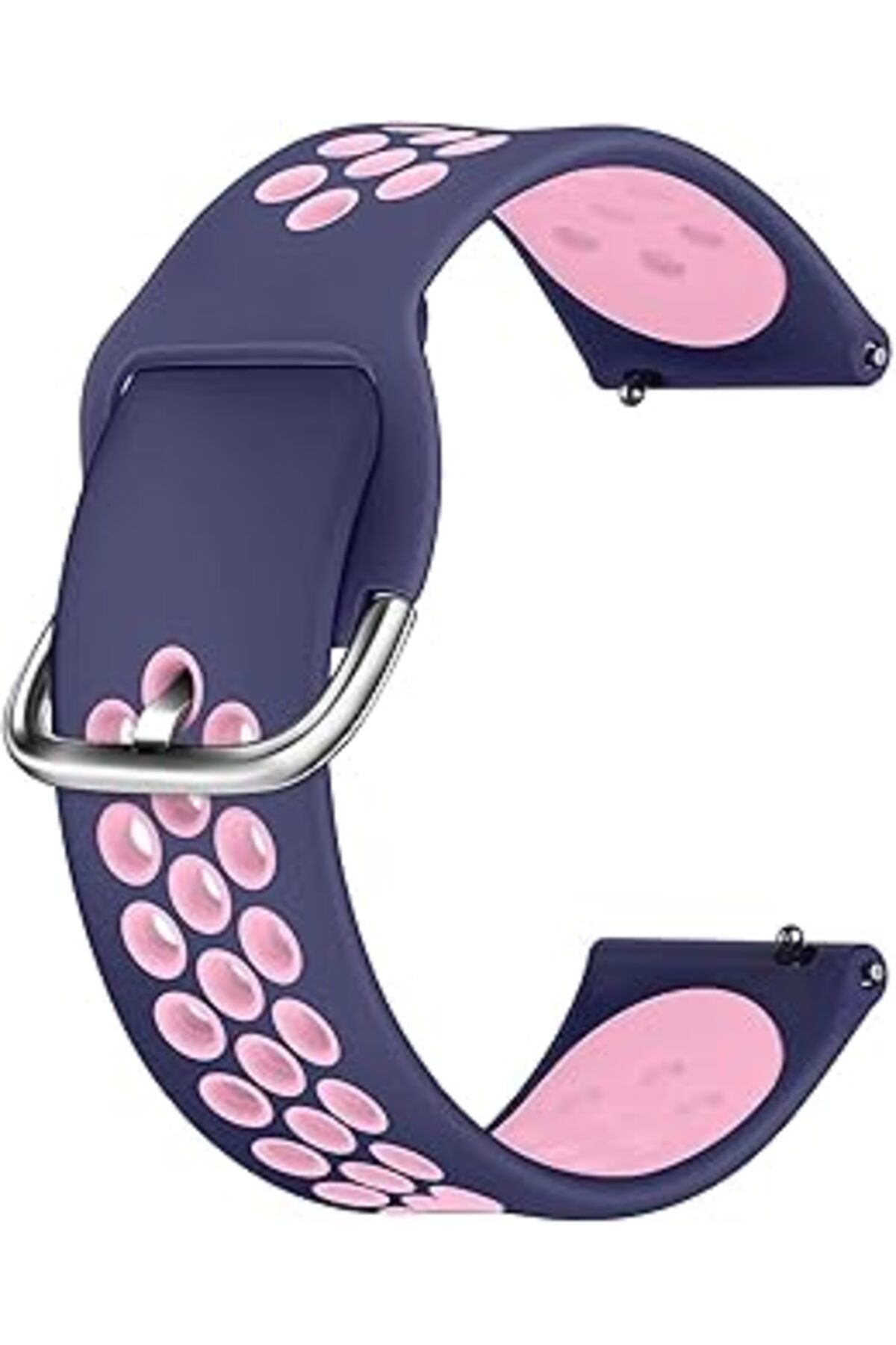 Mu Art Caseup Xiaomi Amazfit Pace 2 Stratos, Caseup Silicone Sport Band Lacivert Pembe