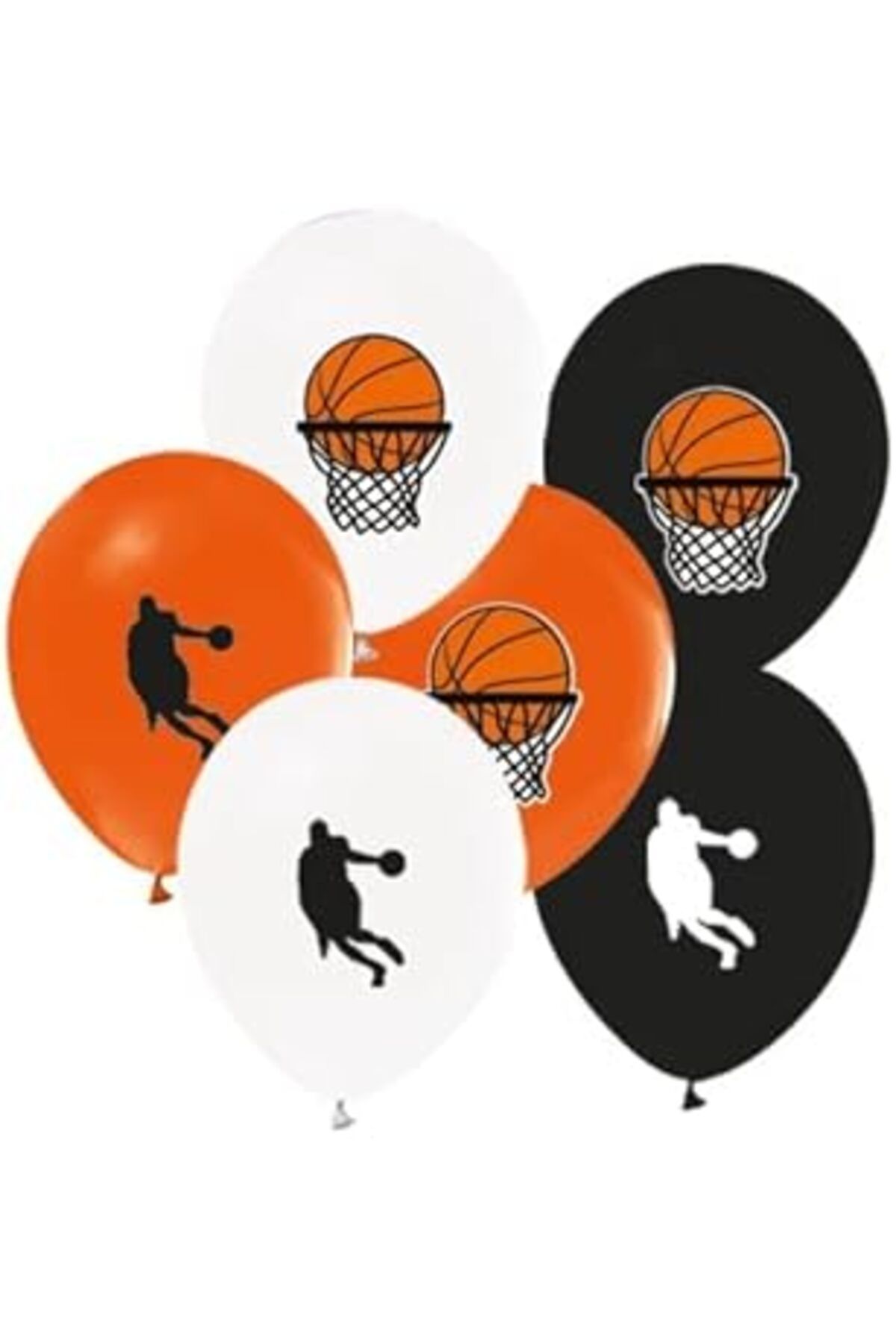 robotrend Benim Marifetlerim - Basketbol Baskılı Balon 12 Inch 10 Adet