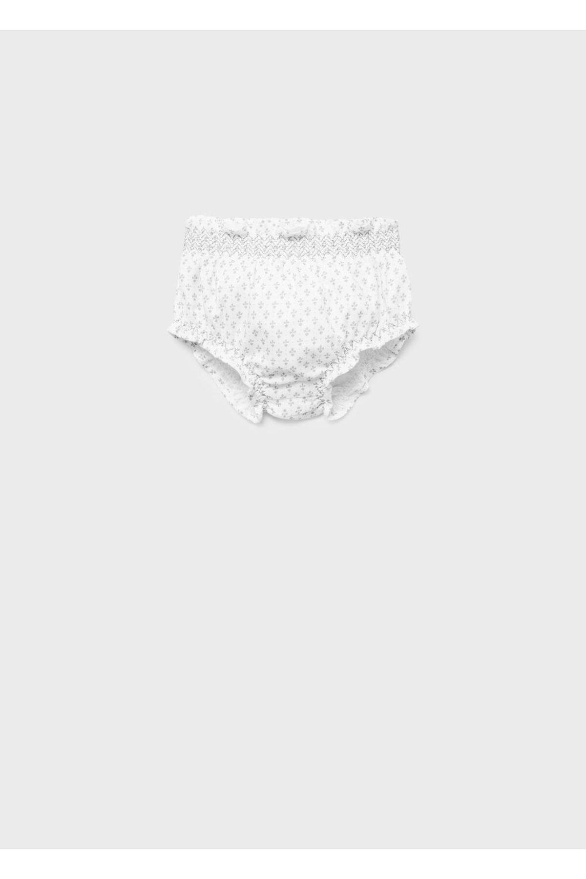 Desenli pamuklu şort