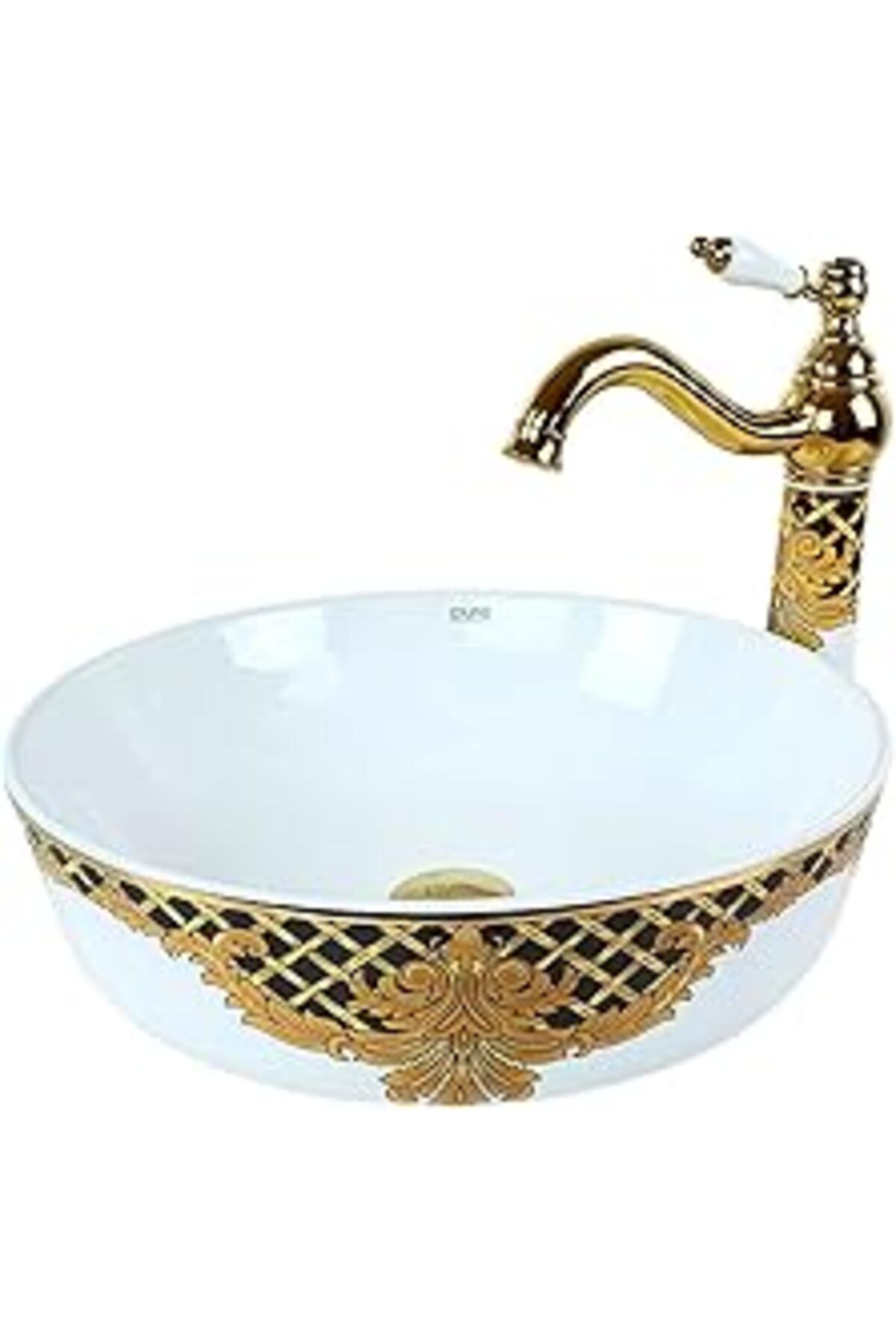 Pazarcan Pure Concept Beyaz Altın Kleopatra 40 Cm Çanak Lavabo