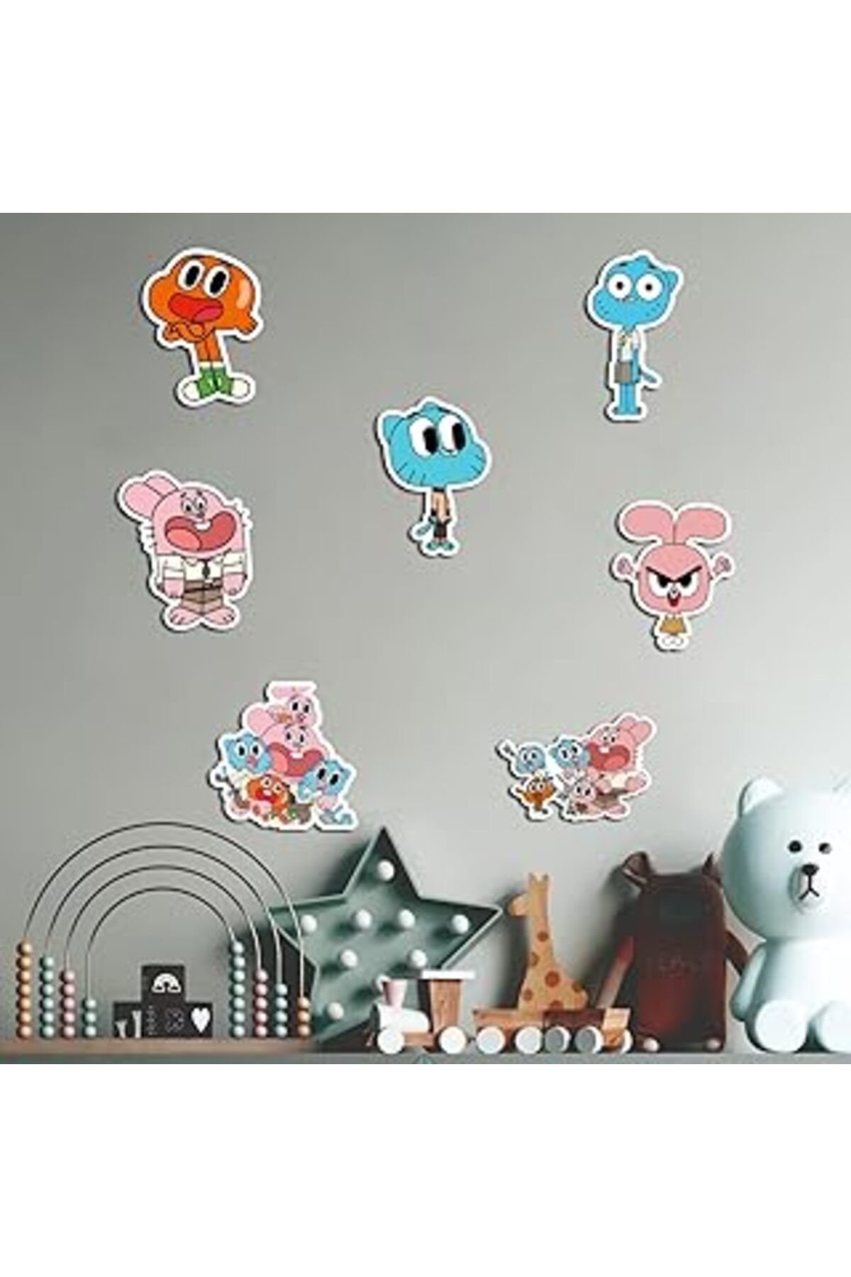 robotrend Bebek Odası Duvar Süsü Ev Dekorasyon Mdf Uv Ile Canlı Renklerde Eğlenceli Tasarımlar Model 91447