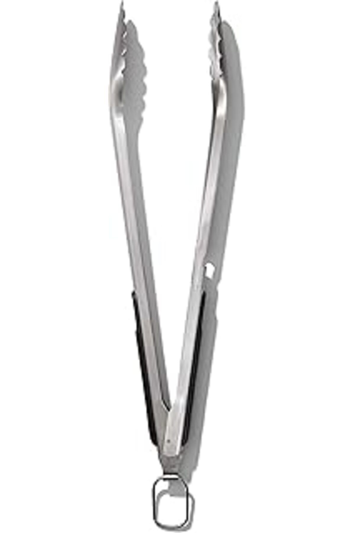 TBSProjects Oxo Good Grips Paslanmaz Çelik Uzun Barbekü Maşası, Dahili Şişe Açacaklı 47,5 Cm - Sosis, Sebze Ve