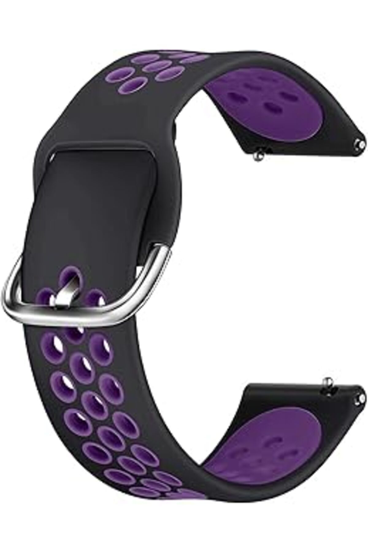 Mu Art Caseup Xiaomi Amazfit Pace 2 Stratos, Caseup Silicone Sport Band Siyah Mor