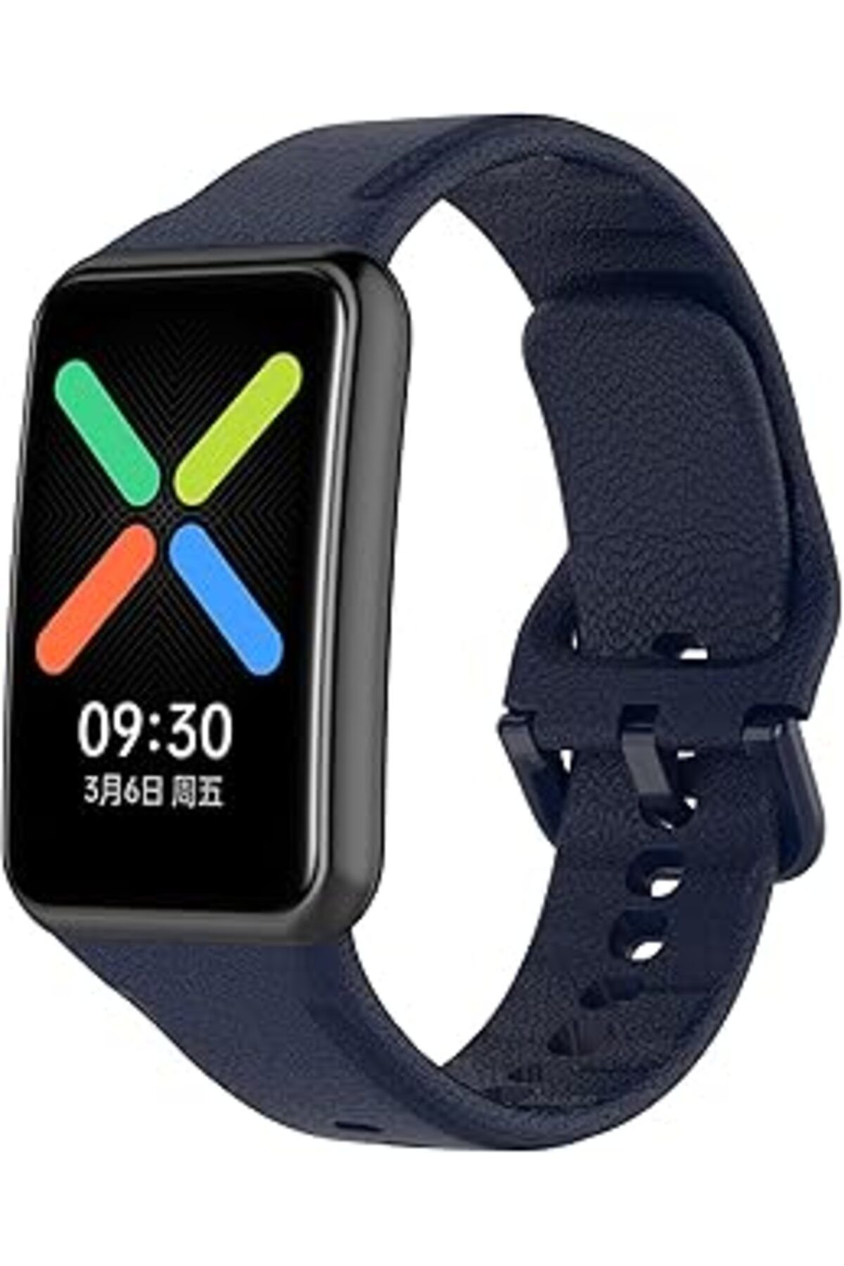Mu Art Ahşap Watch Free Ile Uyumlu Silikon Tokalı Delikli Spor Silikon Watch Free Ile Uyumlu Akıllı Saat Kordonu